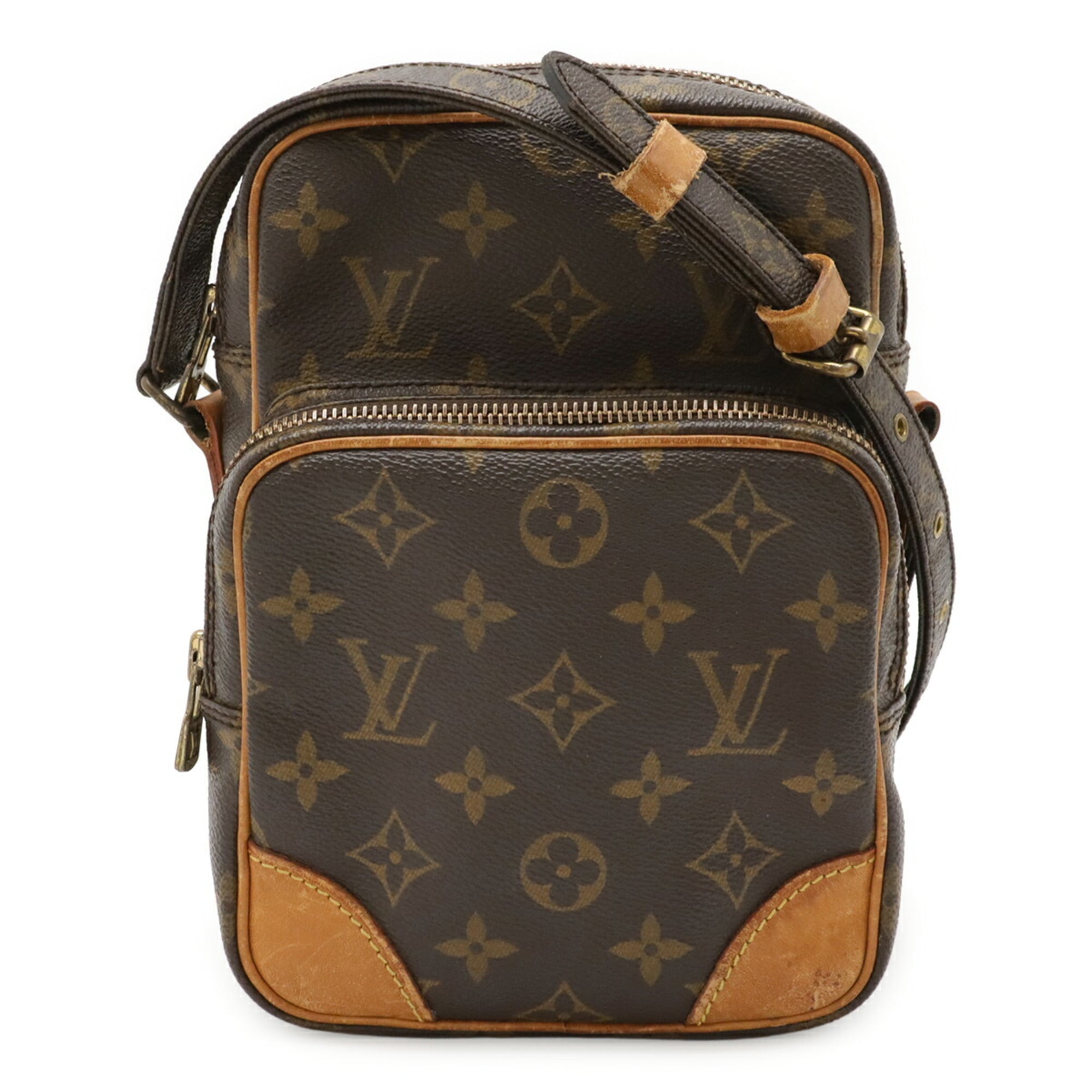 Louis Vuitton Brown Coated Canvas Pochette Shoulder Bag (Pre-Owned)