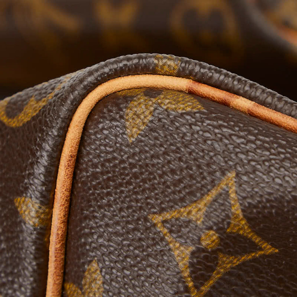 Louis Vuitton Brown Pvc Leather Boston Bag (Pre-Owned)