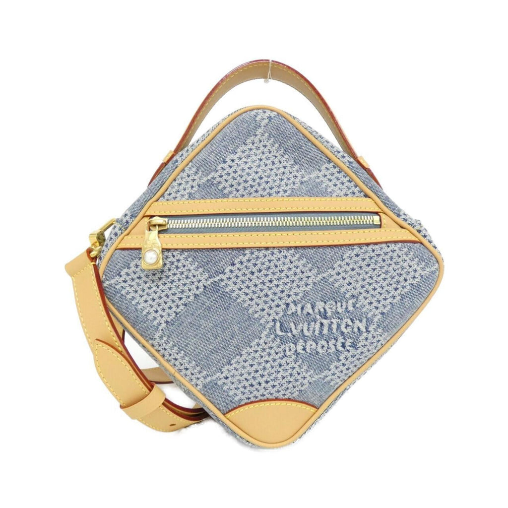 Louis Vuitton Blue Cotton Canvas Shoulder Bag (Pre-Owned)