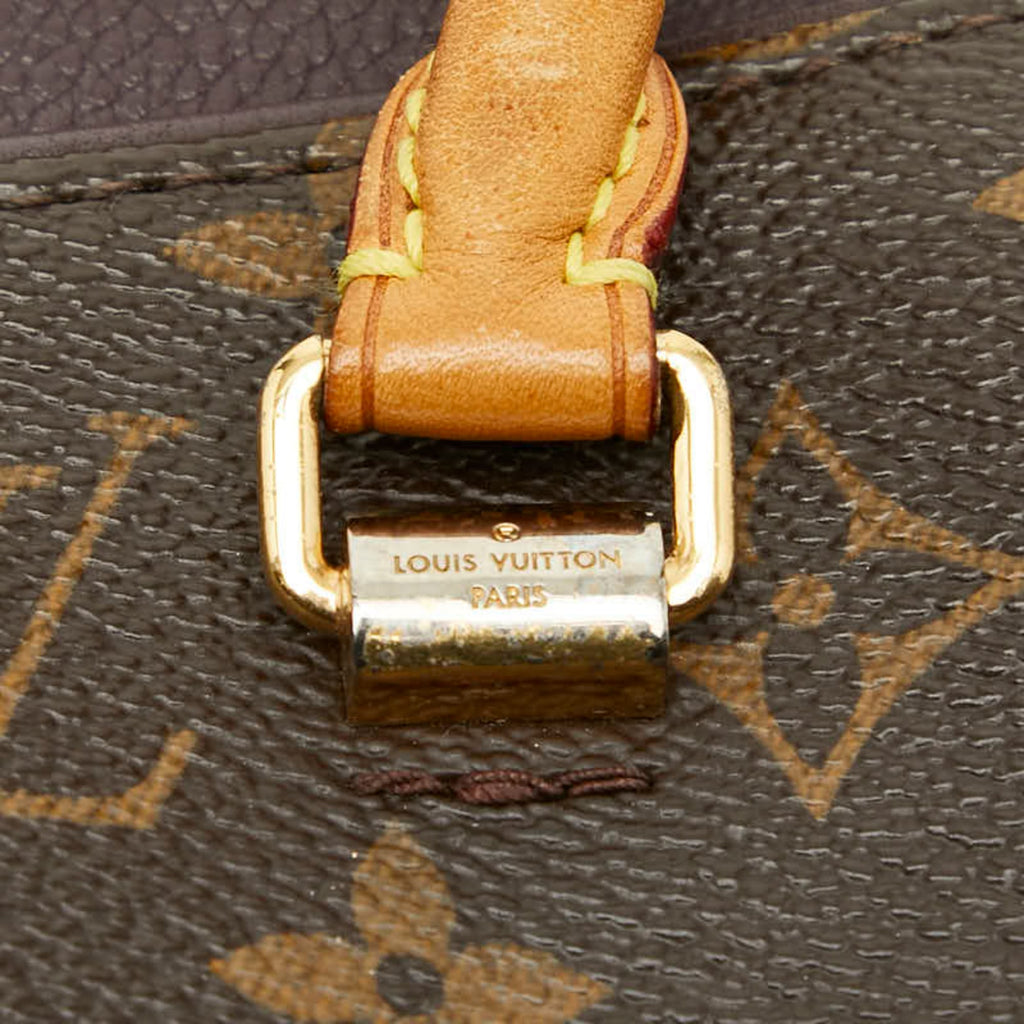 Louis Vuitton Brown Purple Pvc Leather Handbag Shoulder Bag (Pre-Owned)