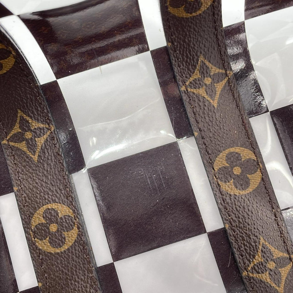 Louis Vuitton Marron Coated Canvas Pvc Boston Bag (Pre-Owned)