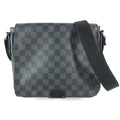 Louis Vuitton Black Damier Graphite Messenger Bag Shoulder Bag (Pre-Owned)