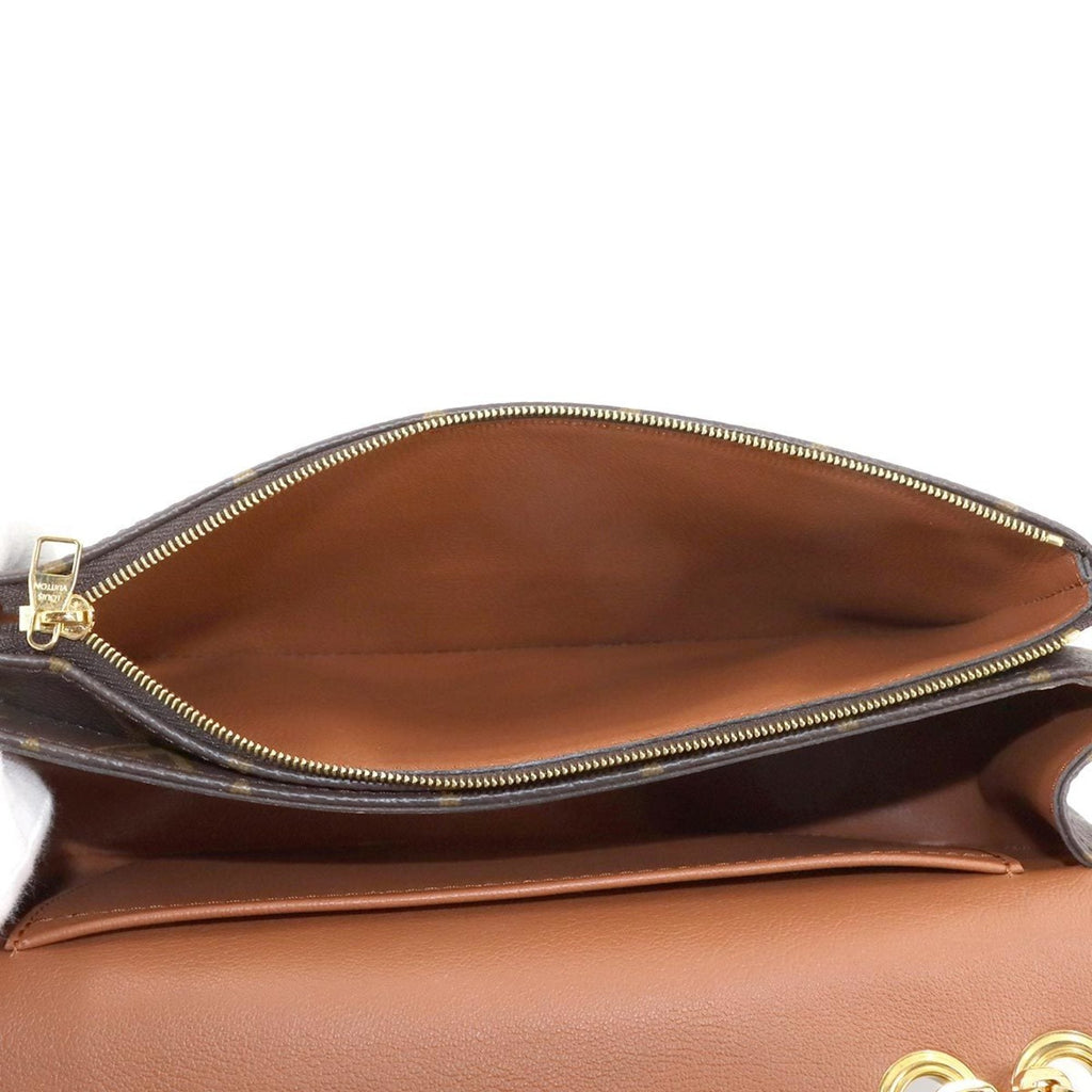 Louis Vuitton Caramel Monogram Monogram Canvas Leather Shoulder Bag (Pre-Owned)