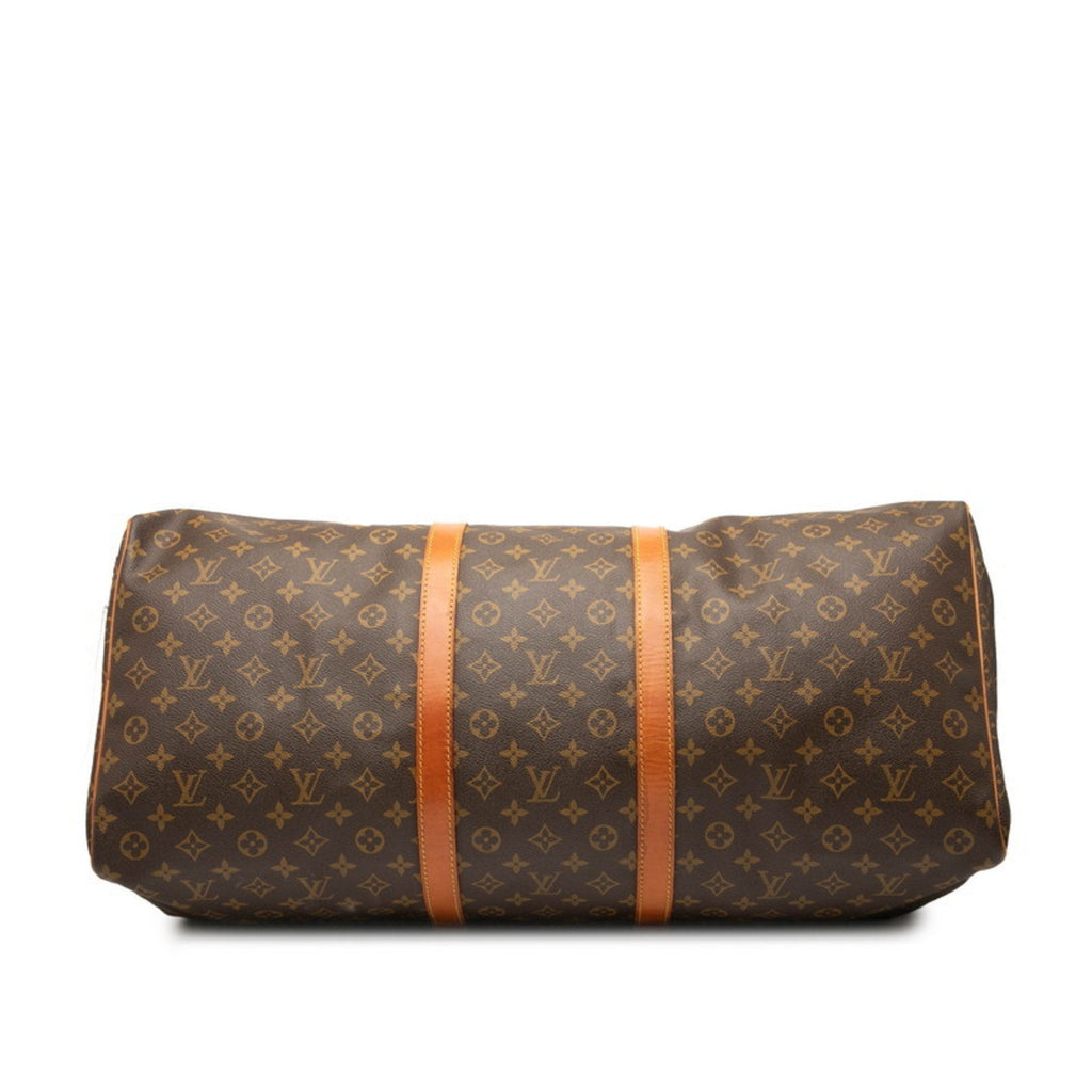 Louis Vuitton Brown Pvc Leather Boston Bag (Pre-Owned)
