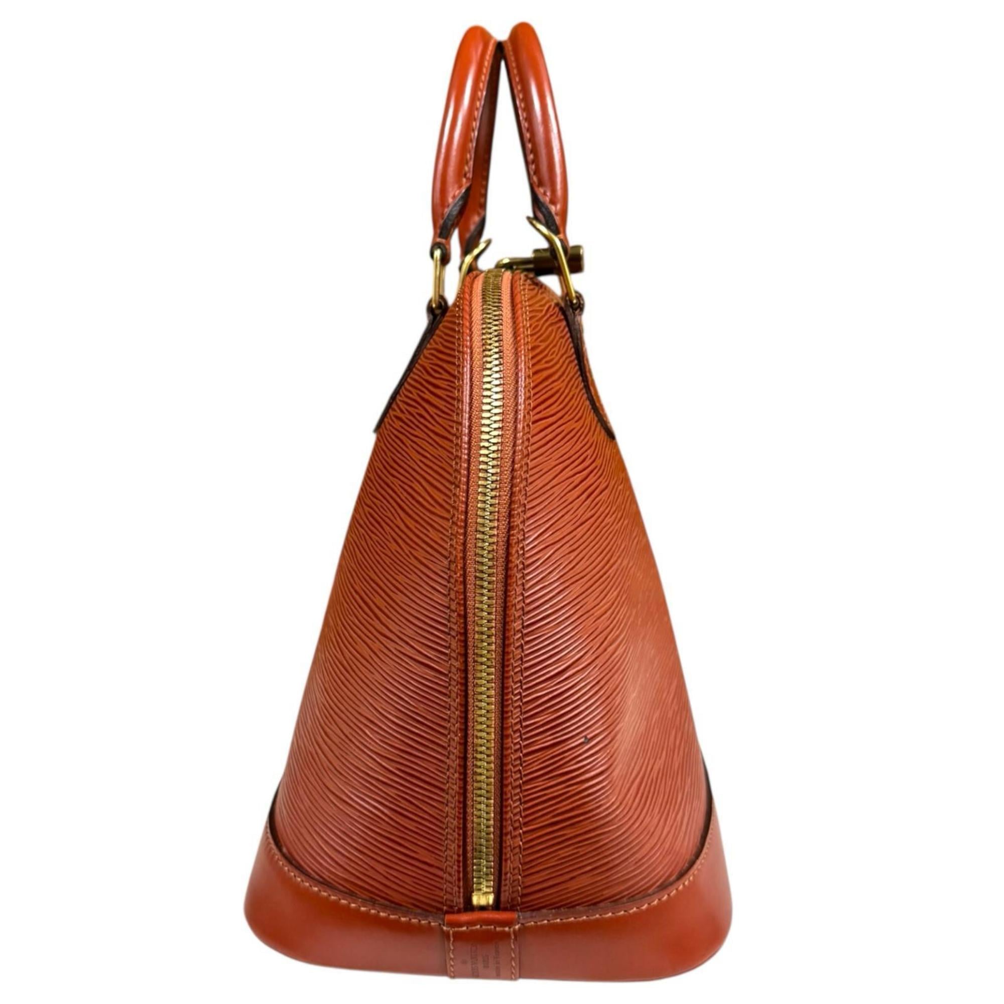 Louis Vuitton Brown Kenyan Brown Epi Leather Handbag (Pre-Owned)