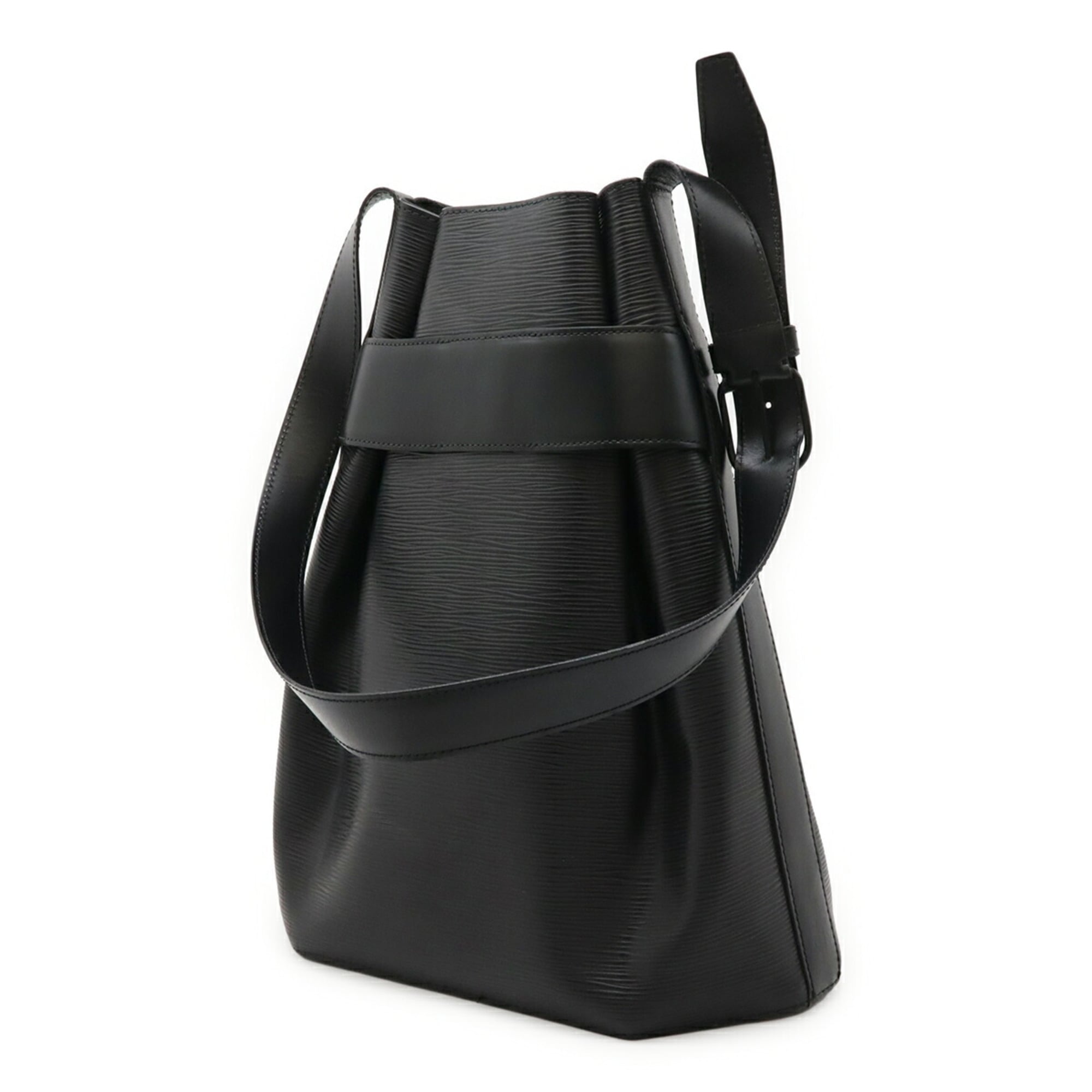 Louis Vuitton Noir Epi Leather Pouch Shoulder Bag (Pre-Owned)