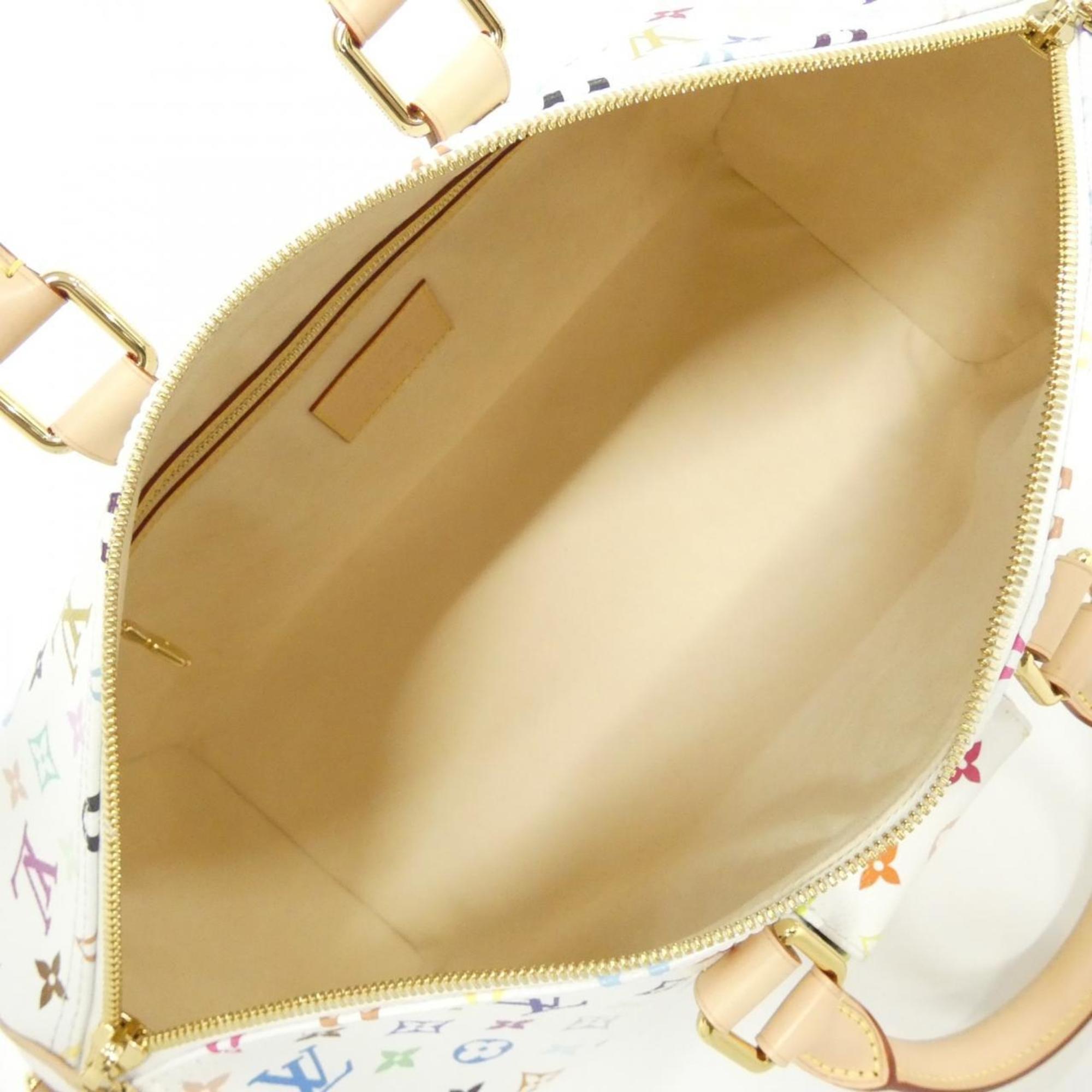 Louis Vuitton Monogram Multicolore White Coated Canvas Boston Bag (Pre-Owned)