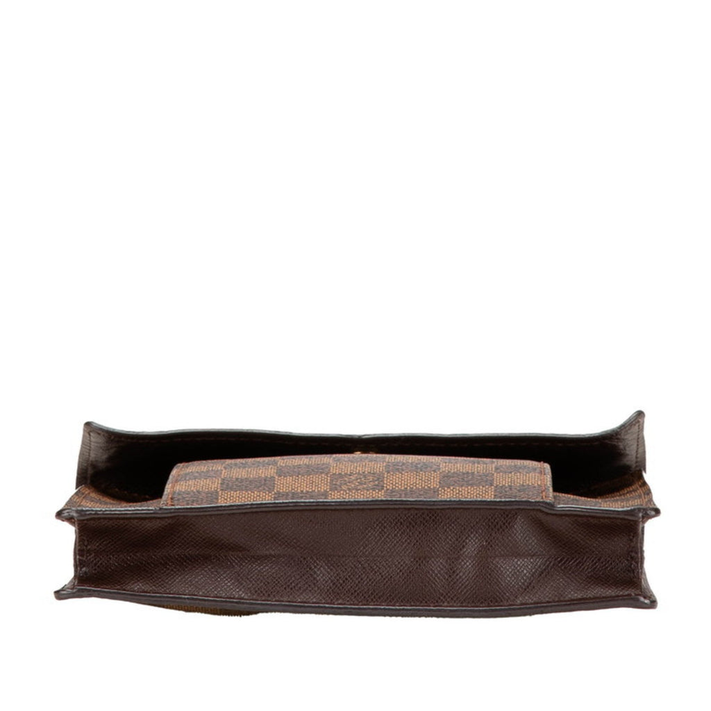 Louis Vuitton Brown Pvc Leather Pochette Shoulder Bag (Pre-Owned)