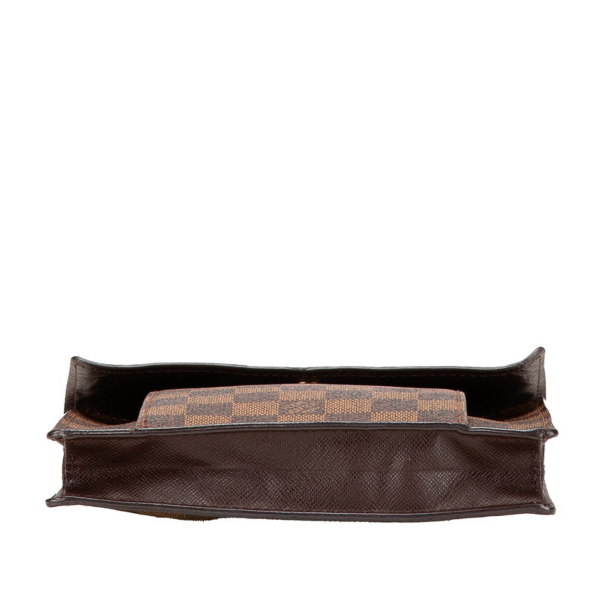 Louis Vuitton Brown Pvc Leather Pochette Shoulder Bag (Pre-Owned)