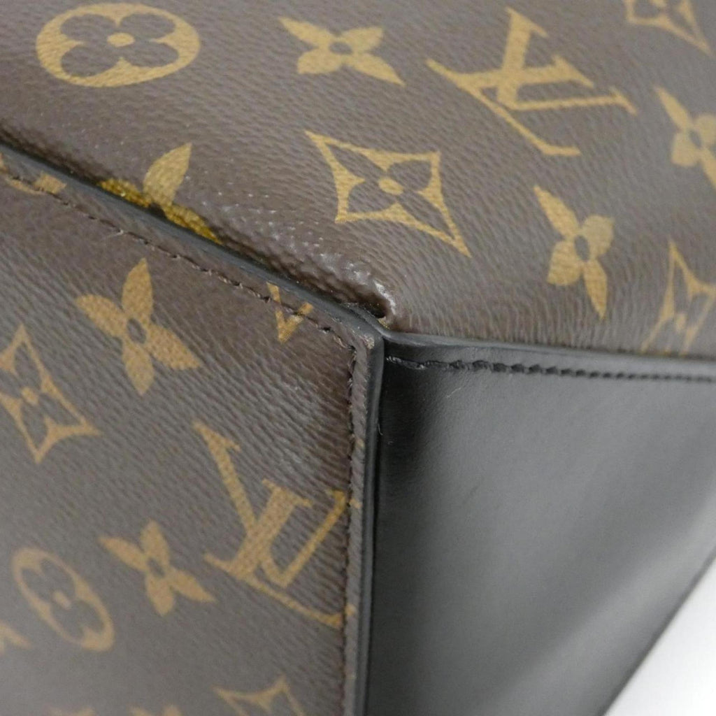 Louis Vuitton Monogram Macassar Black Brown Coated Canvas Tote Bag (Pre-Owned)