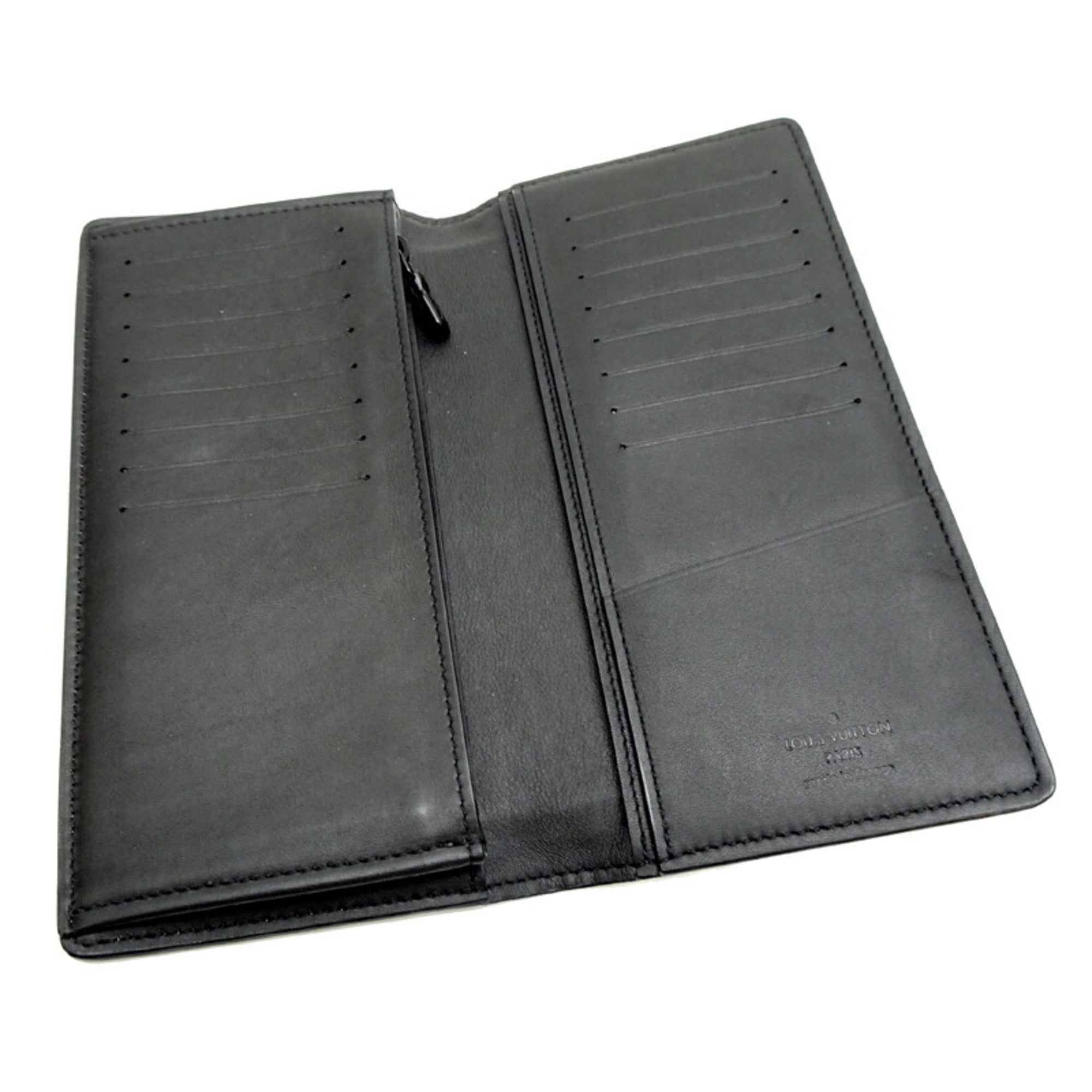 Louis Vuitton Black Noir Long Wallet (Bi-Fold) (Pre-Owned)