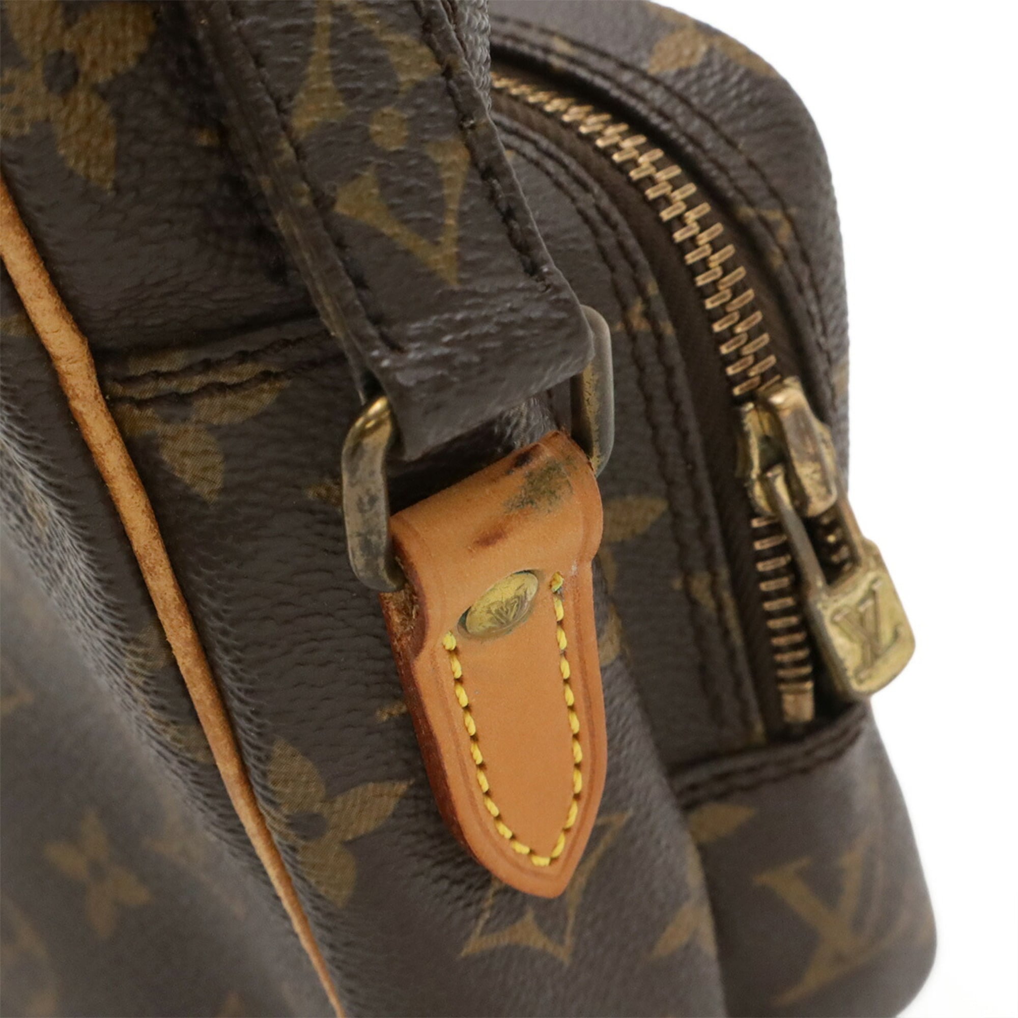 Louis Vuitton Brown Coated Canvas Pochette Shoulder Bag (Pre-Owned)