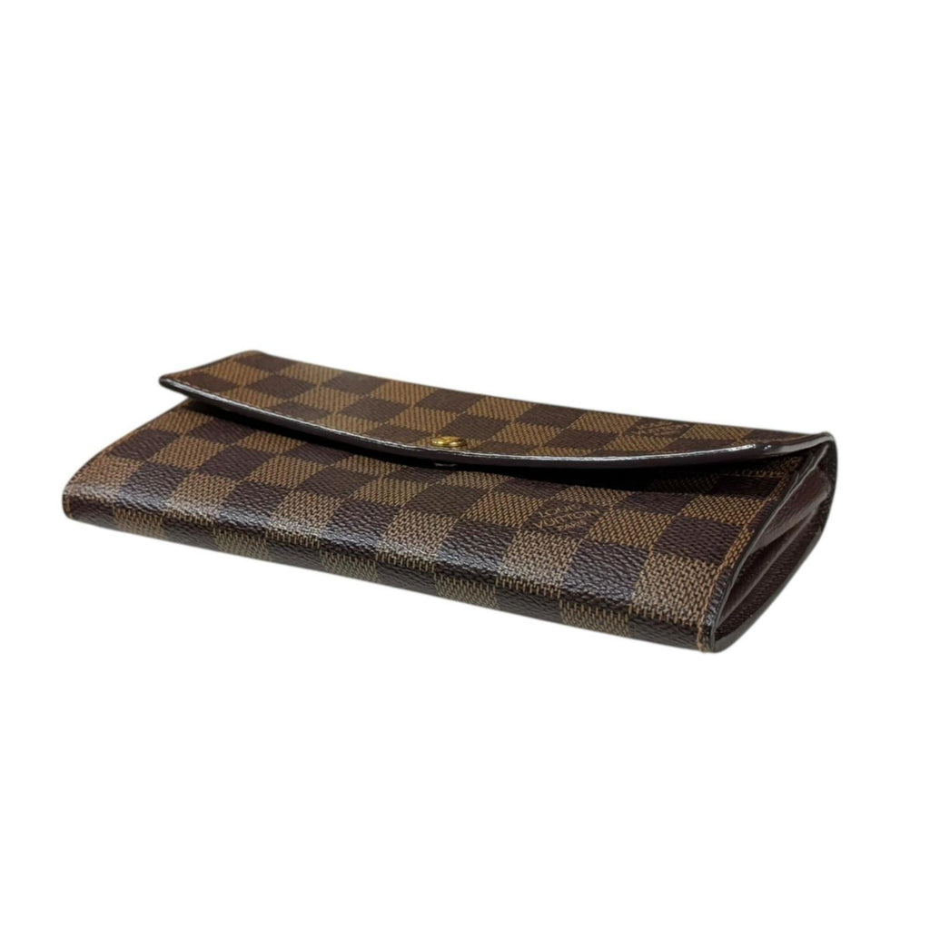 Louis Vuitton Brown Damier Canvas Long Wallet (Tri-Fold) (Pre-Owned)