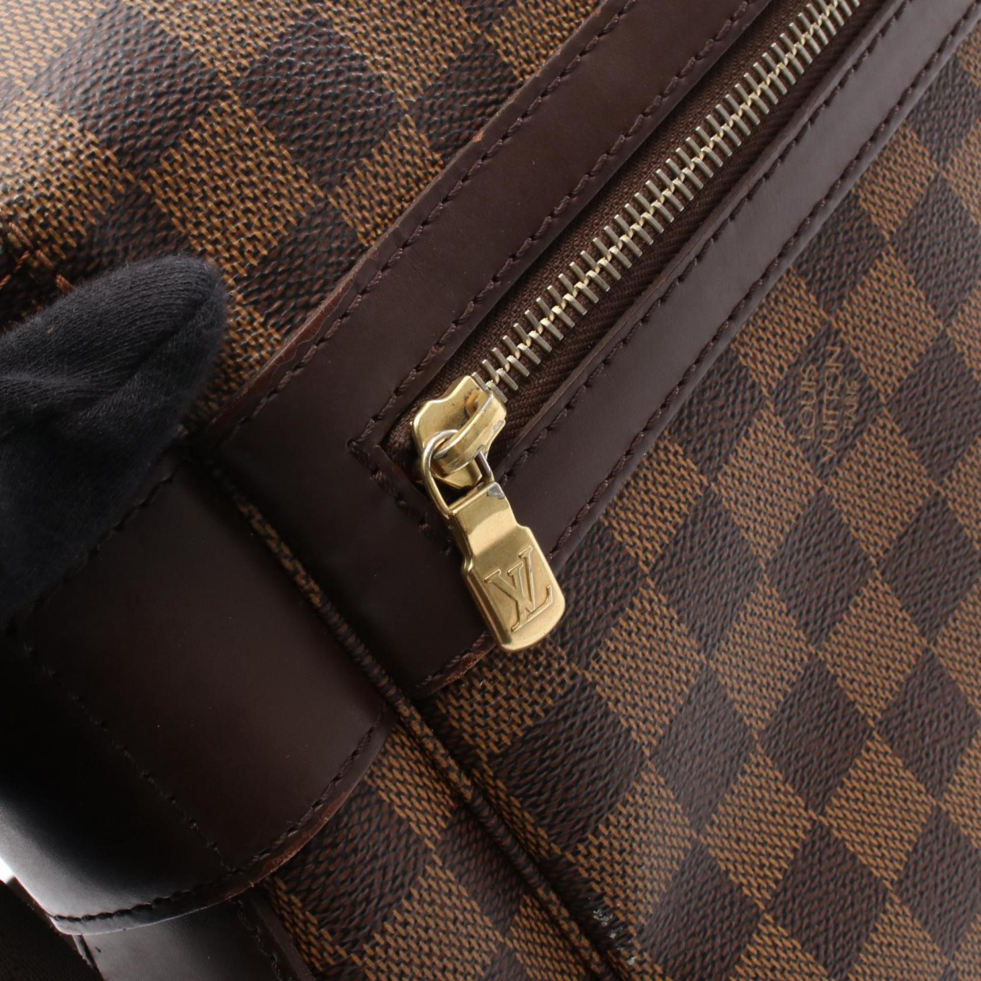 Louis Vuitton Brown Ebene Coated Canvas Leather Shoulder Bag (Pre-Owned)