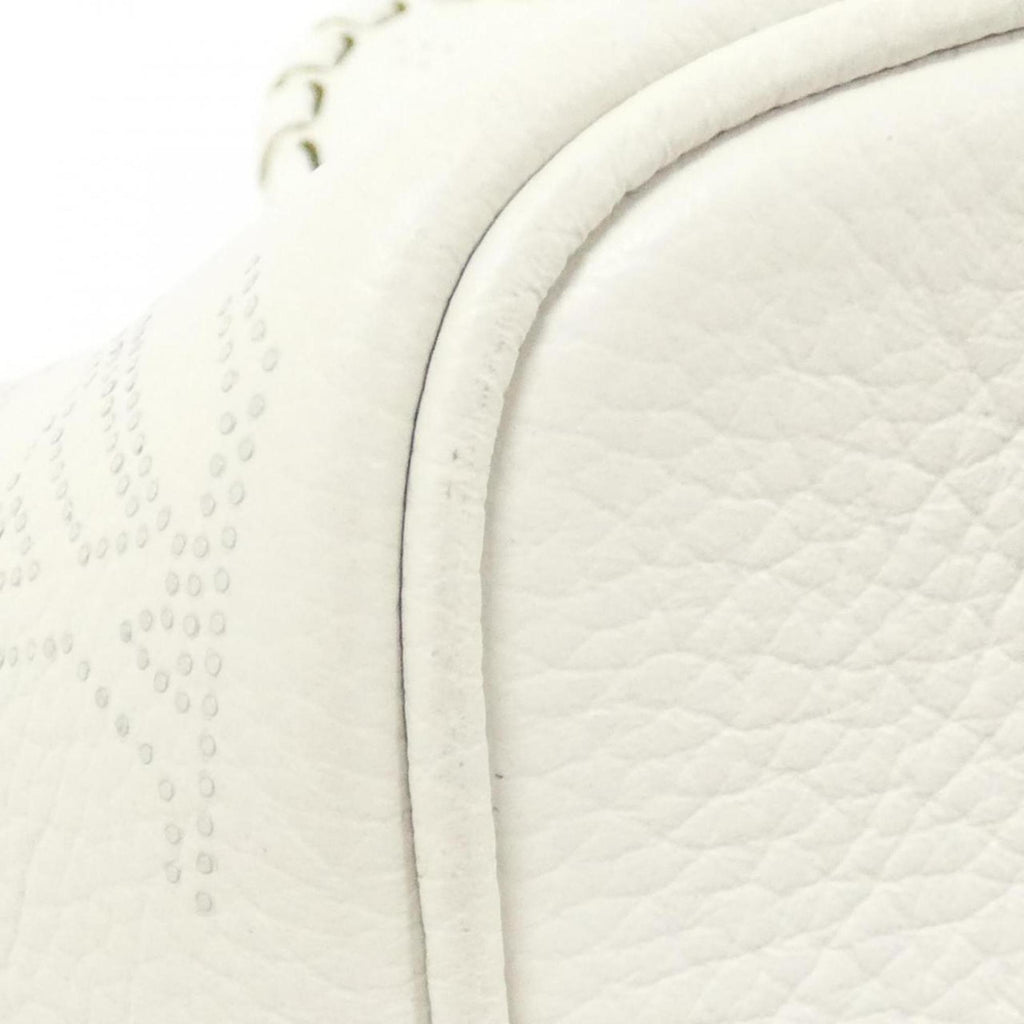 Louis Vuitton Mahina White Leather Handbag (Pre-Owned)
