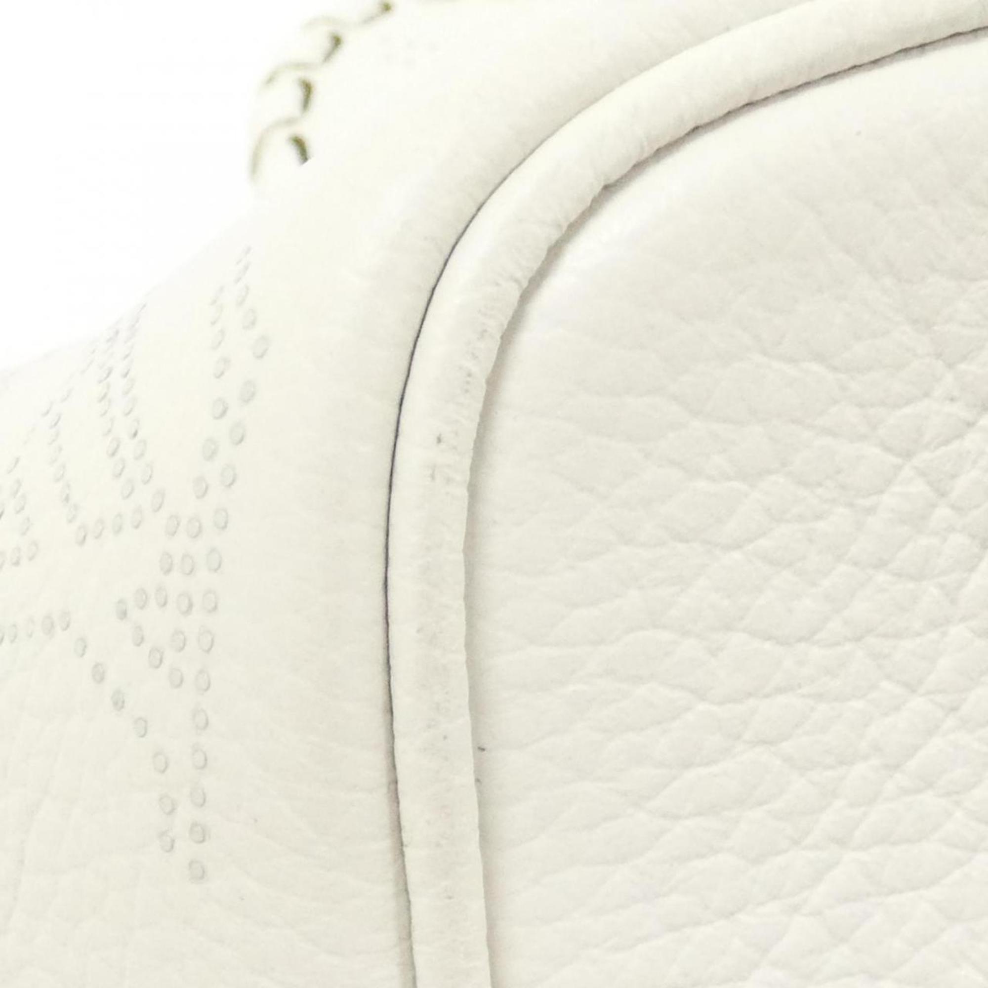 Louis Vuitton Mahina White Leather Handbag (Pre-Owned)