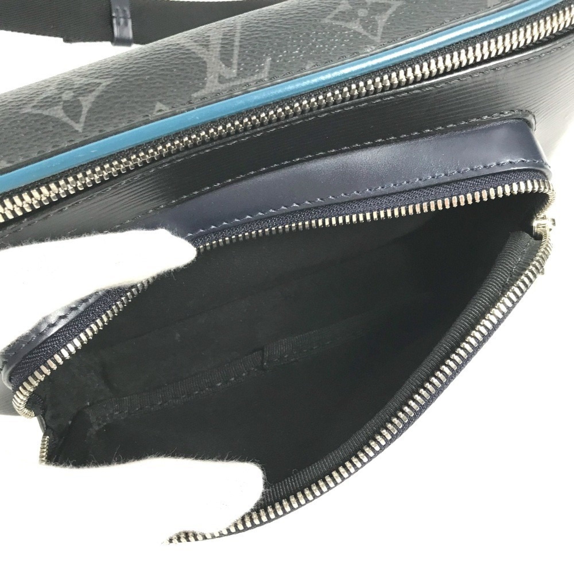 Louis Vuitton Blue Monogram Eclipse Navy Monogram Eclipse Epi Leather Fanny Pack Shoulder Bag (Pre-Owned)
