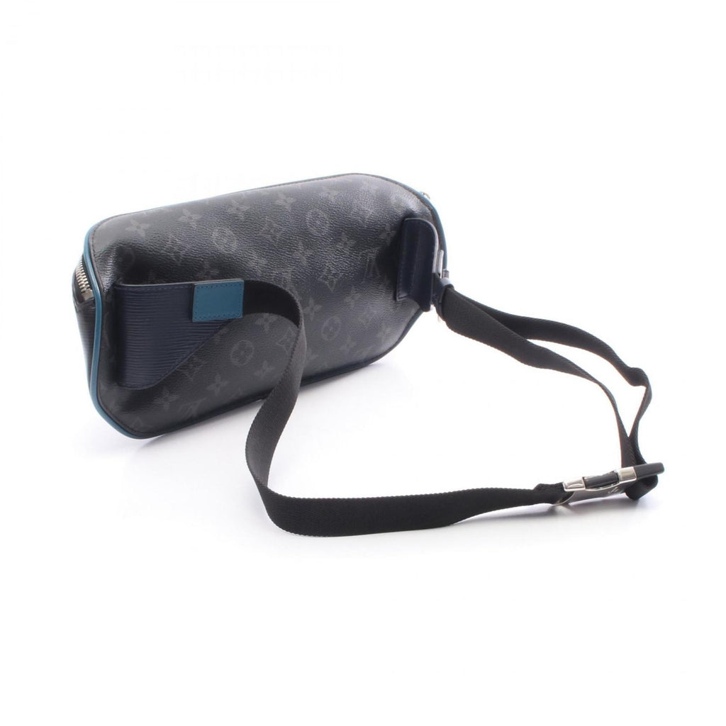 Louis Vuitton Black Blue Navy Epi Leather Pvc Coated Canvas Monogram Eclipse Fanny Pack (Pre-Owned)