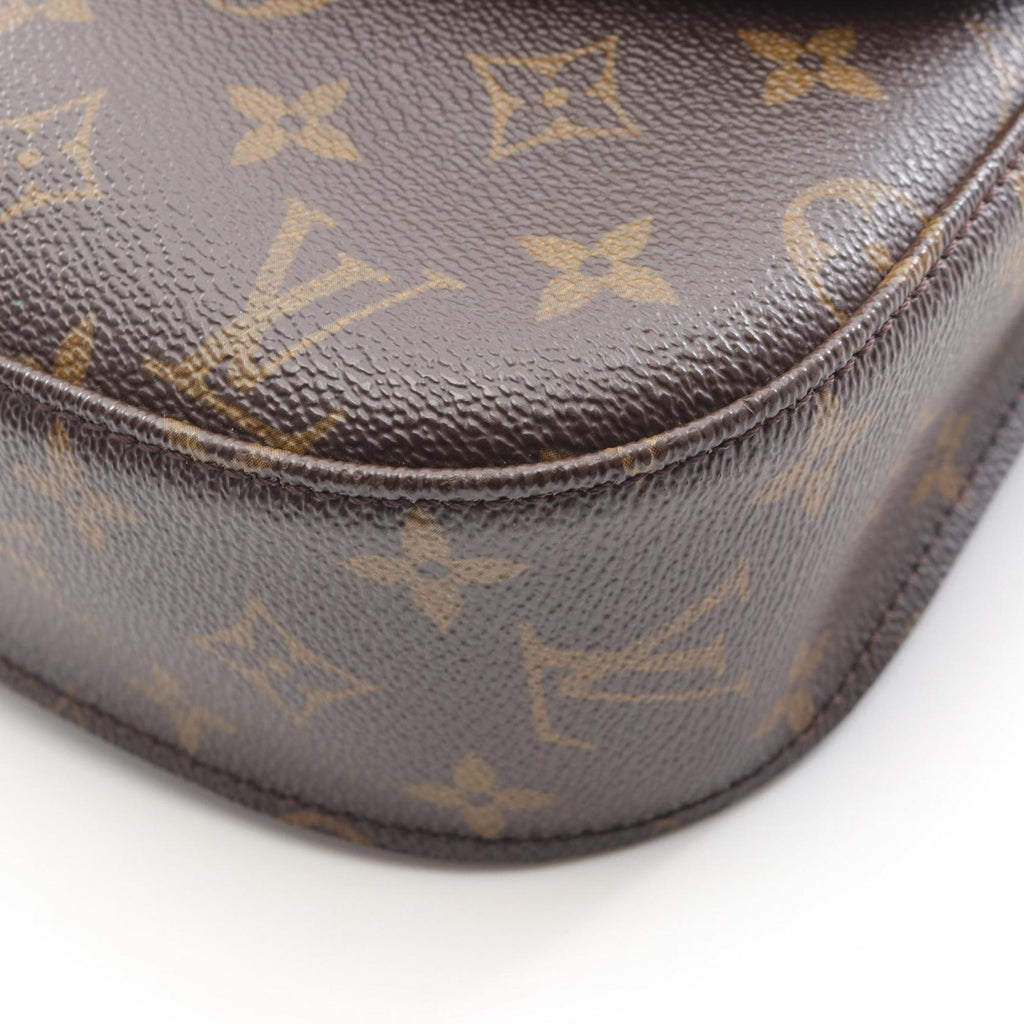 Louis Vuitton Brown Coated Canvas Leather Shoulder Bag (Pre-Owned)