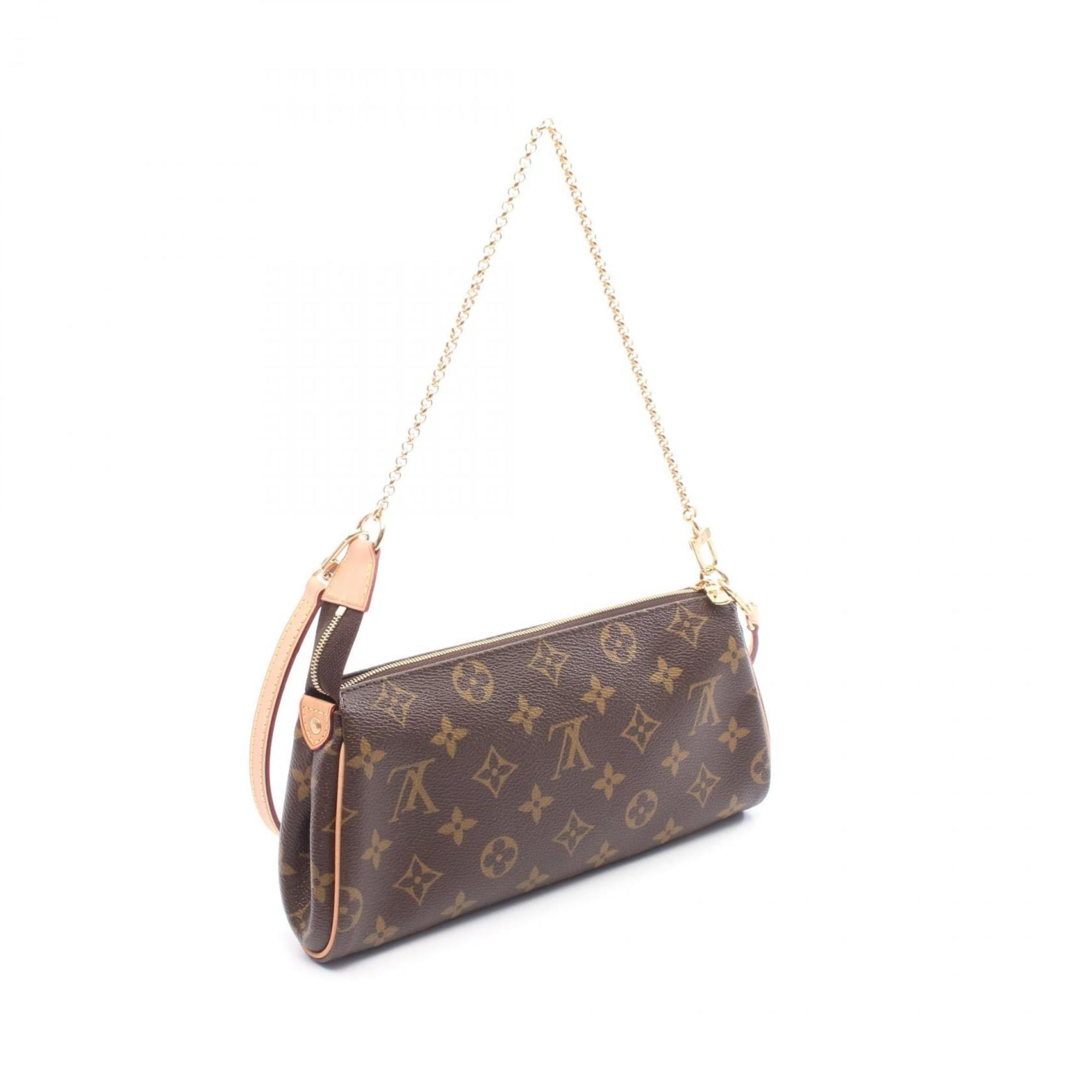 Louis Vuitton Brown Coated Canvas Leather Shoulder Bag (Pre-Owned)
