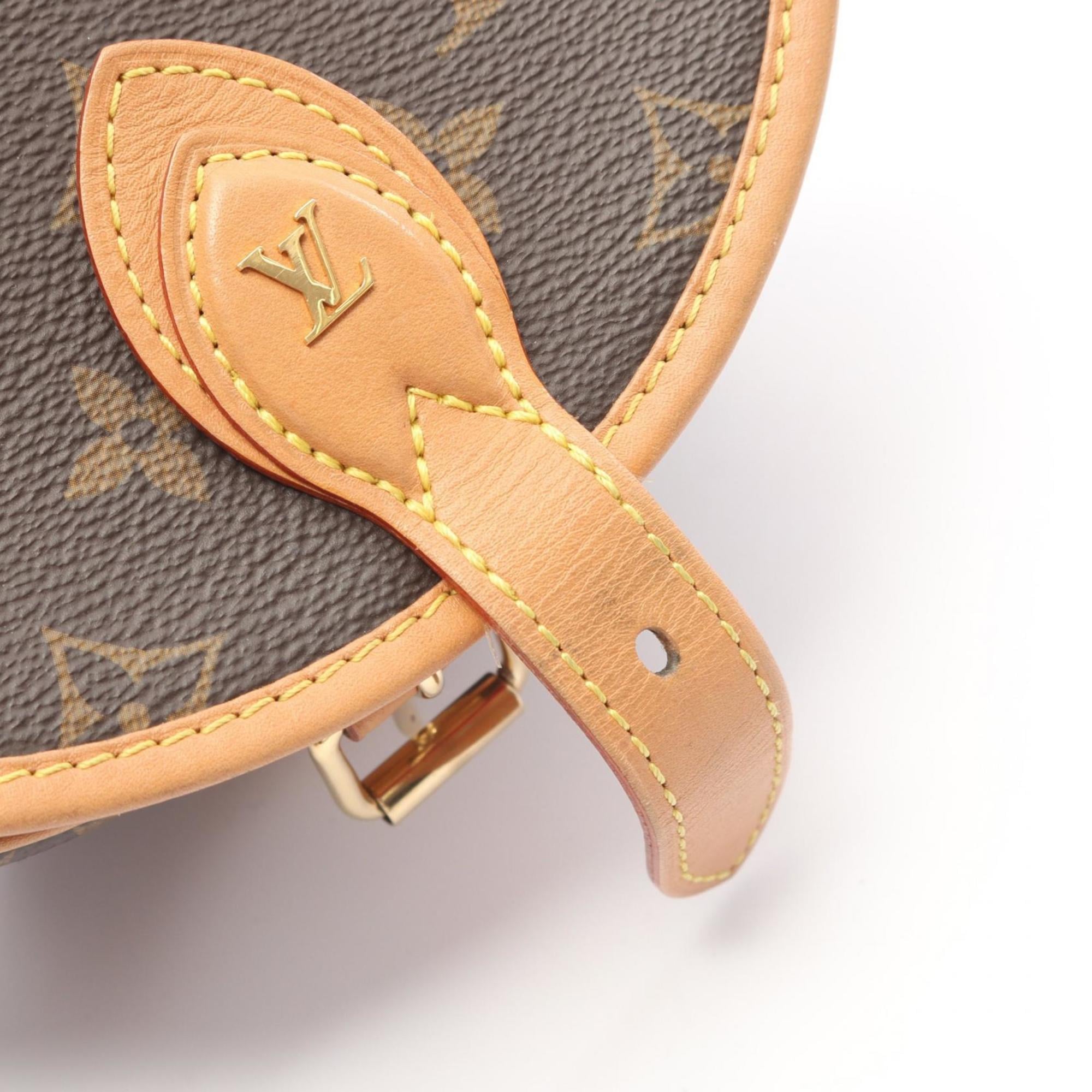 Louis Vuitton Brown Monogram Coated Canvas Leather Shoulder Bag (Pre-Owned)