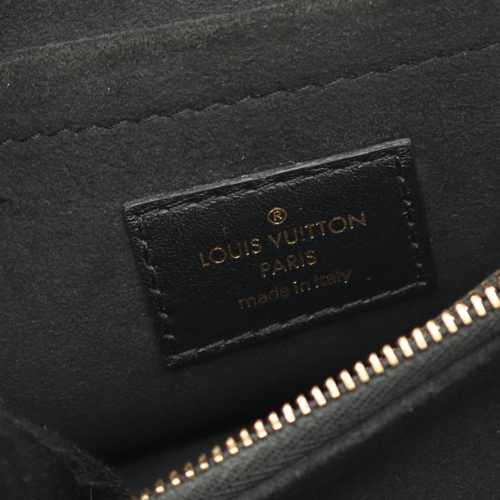 Louis Vuitton Black Noir Leather Handbag (Pre-Owned)