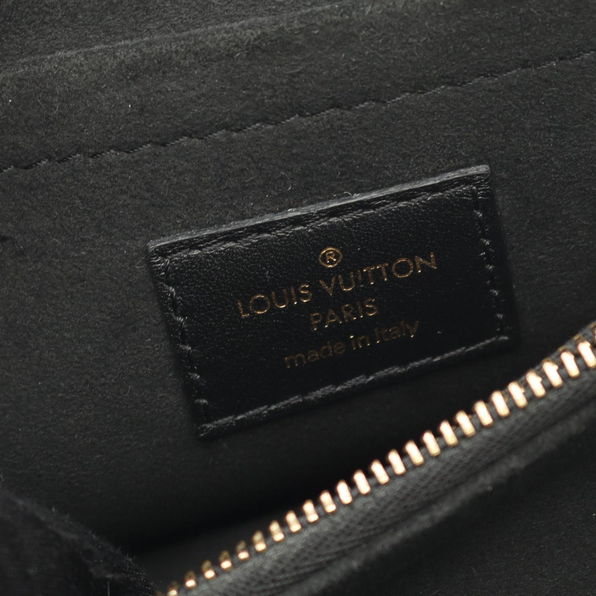 Louis Vuitton Black Noir Leather Handbag (Pre-Owned)