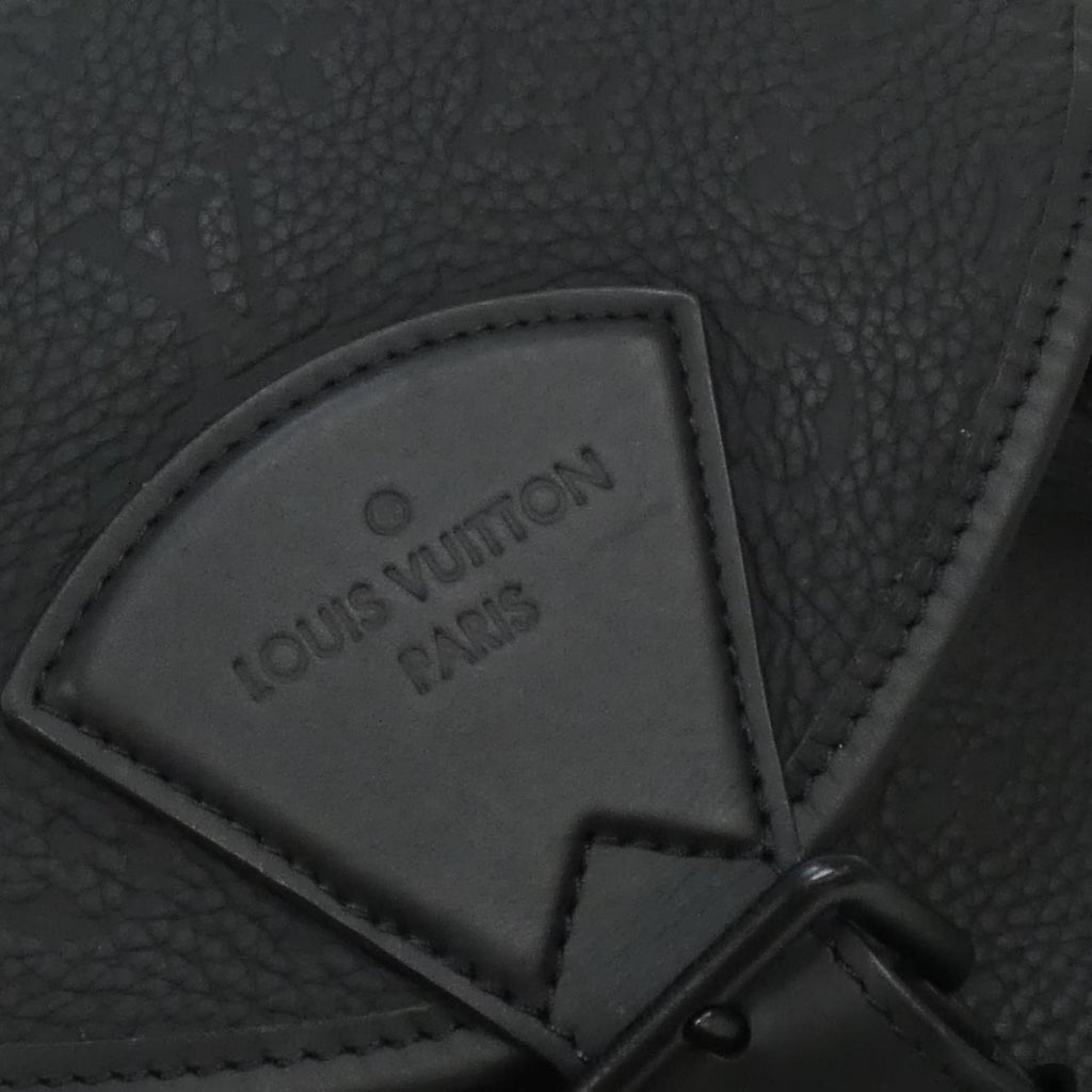 Louis Vuitton Black Leather Backpack (Pre-Owned)