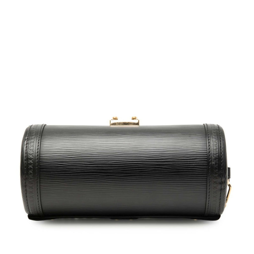 Louis Vuitton Black Noir Leather Handbag Shoulder Bag (Pre-Owned)