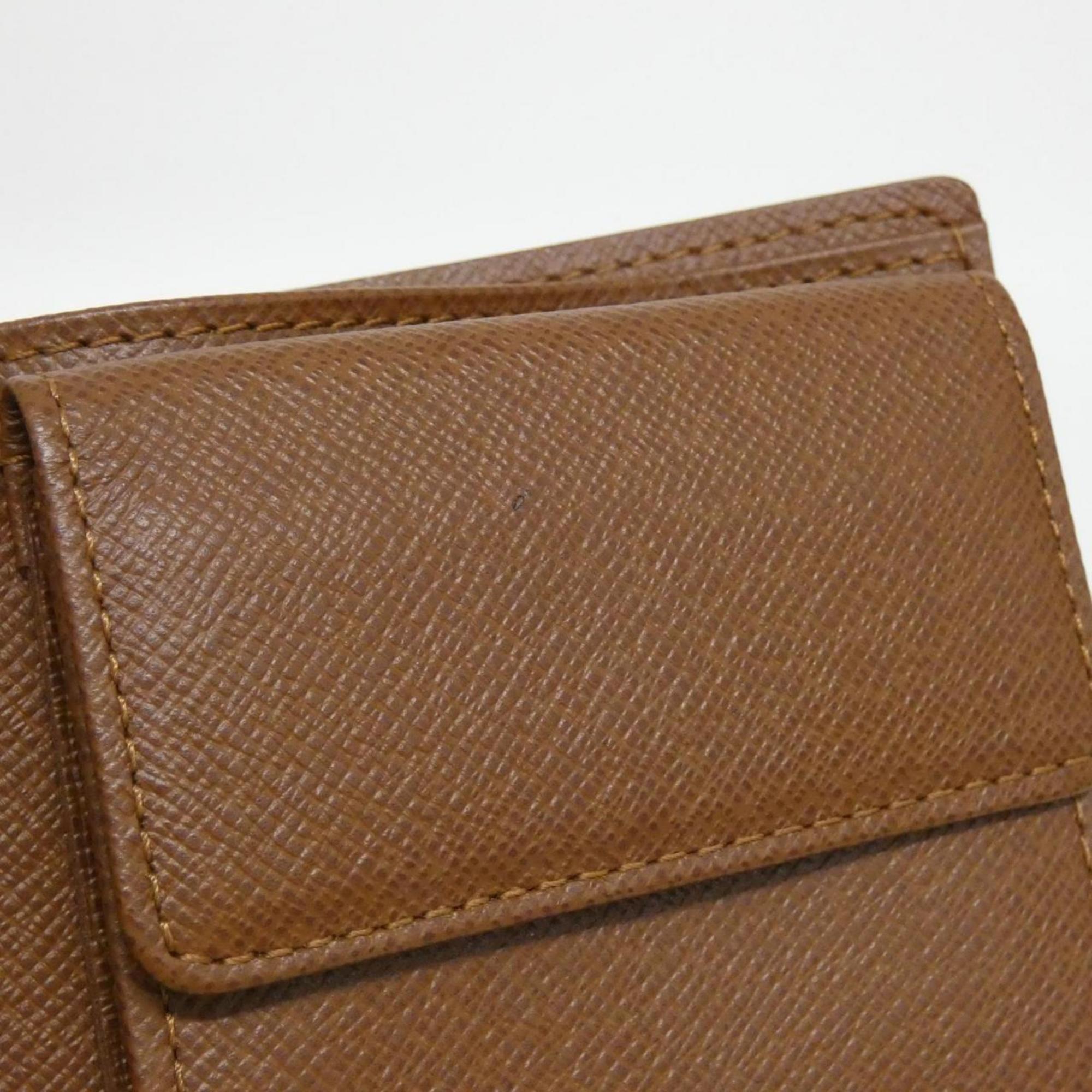 Louis Vuitton Marron Coated Canvas Wallet (Bi-Fold) (Pre-Owned)