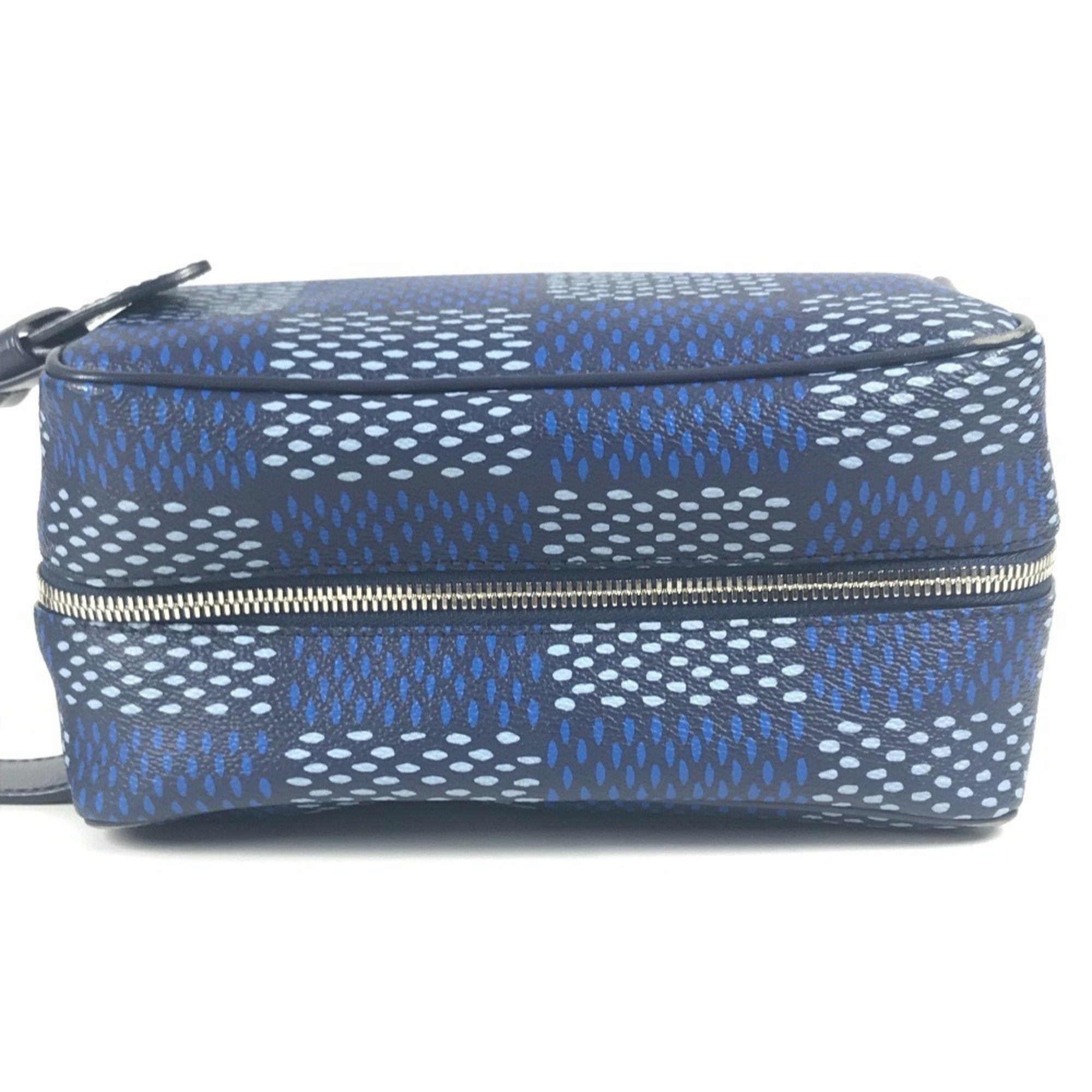 Louis Vuitton Blue Damier Canvas Clutch Bag (Pre-Owned)