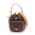 Louis Vuitton Brown Coated Canvas Leather Handbag (Pre-Owned)