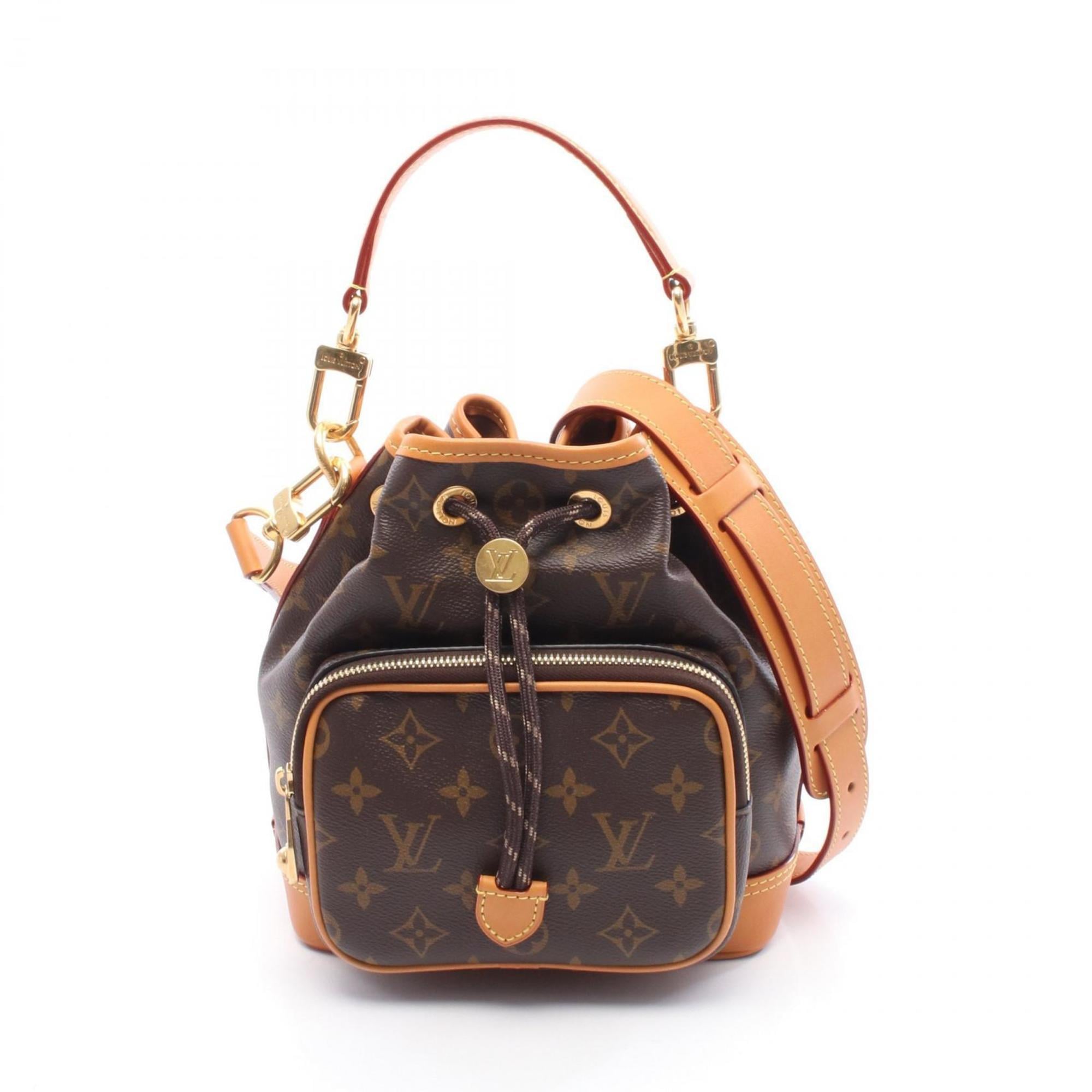 Louis Vuitton Brown Coated Canvas Leather Handbag (Pre-Owned)