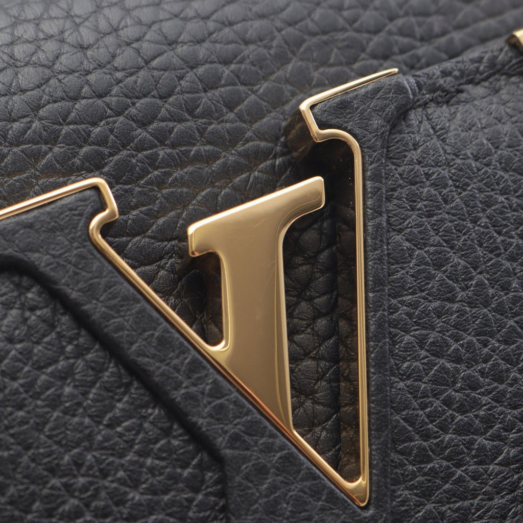 Louis Vuitton Black Leather Handbag (Pre-Owned)