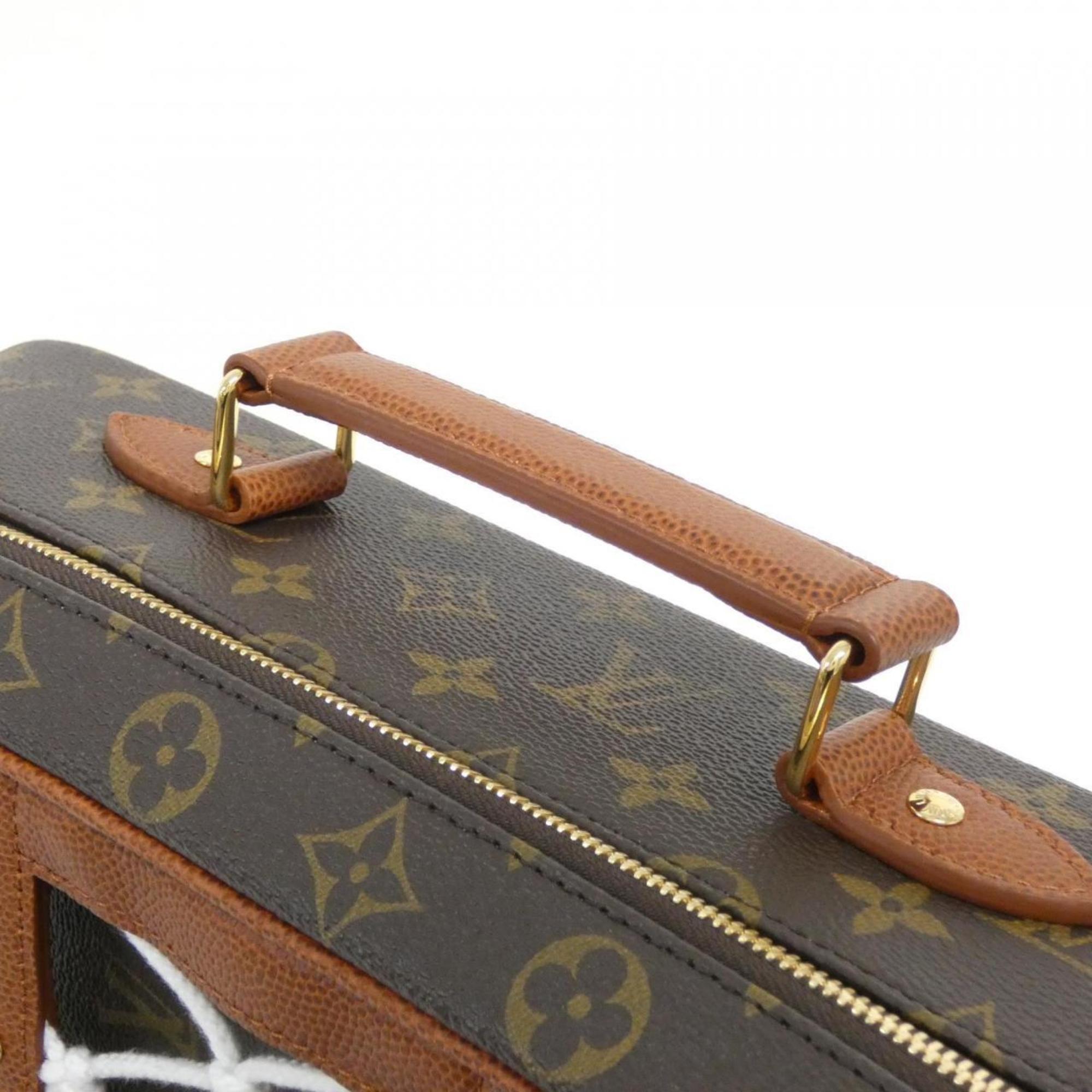Louis Vuitton Marron Coated Canvas Backpack (Pre-Owned)