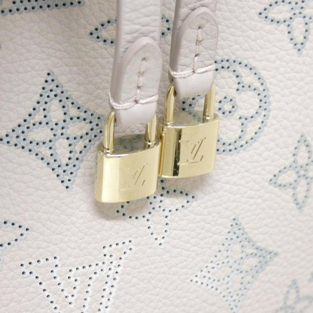 Louis Vuitton Gray Leather Shoulder Bag (Pre-Owned)