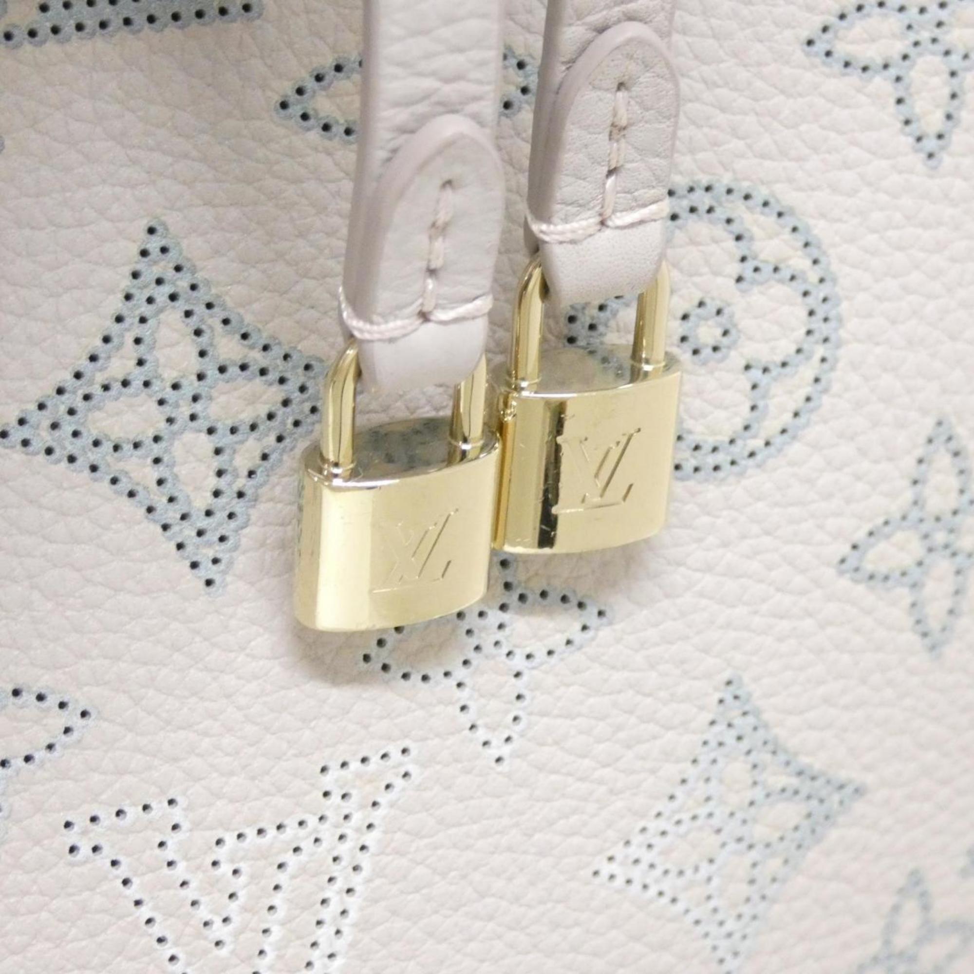Louis Vuitton Gray Leather Shoulder Bag (Pre-Owned)