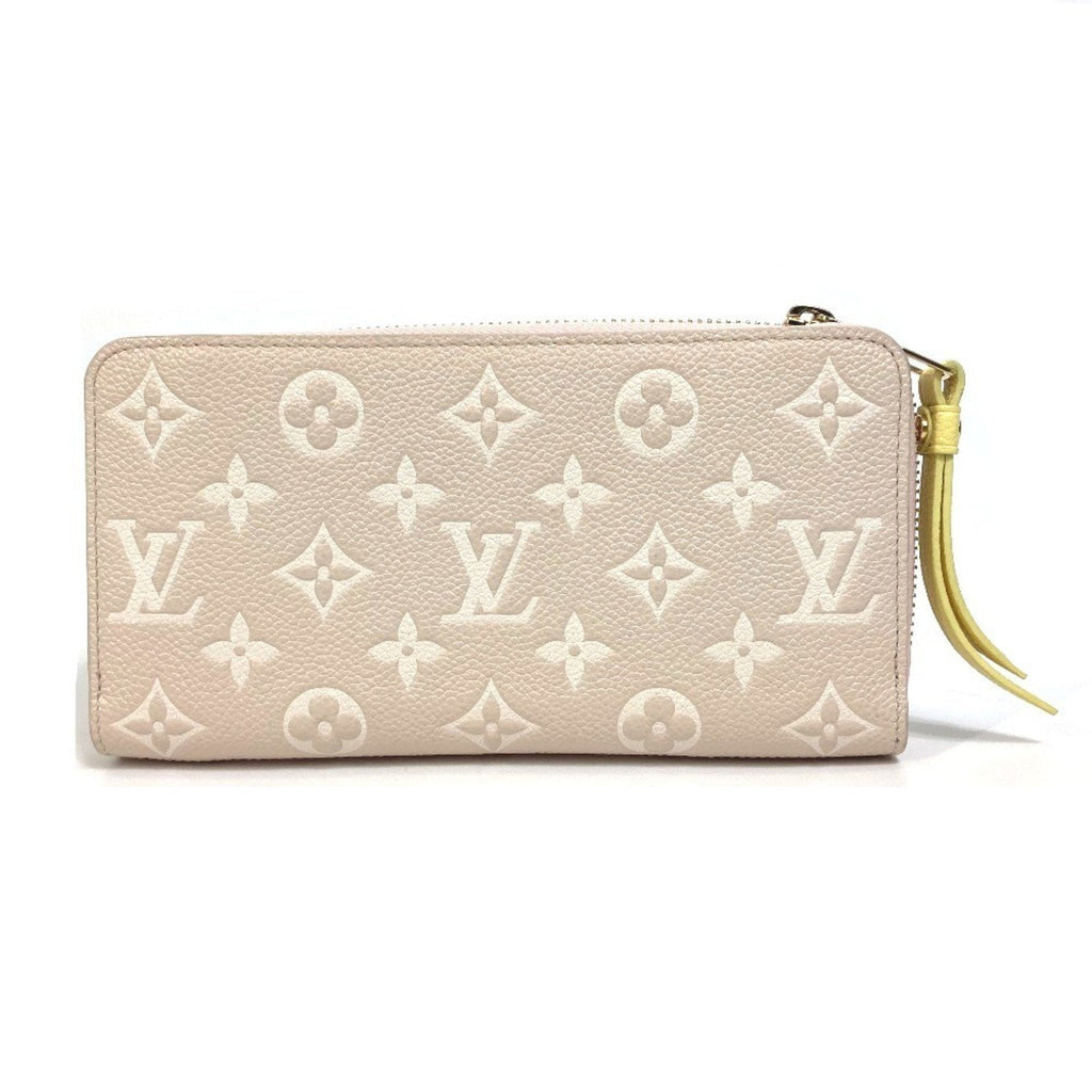 Louis Vuitton Monogram Empreinte Beige Pink Monogram Empreinte Long Wallet (Bi-Fold) (Pre-Owned)