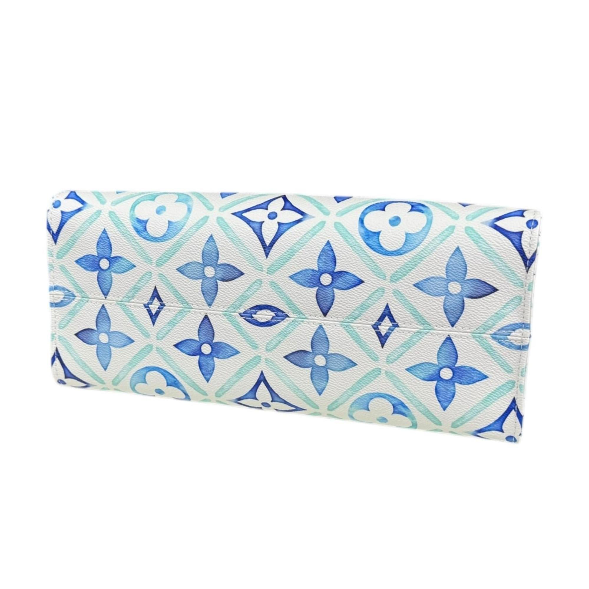 Louis Vuitton Blue White Pvc Shoulder Bag (Pre-Owned)