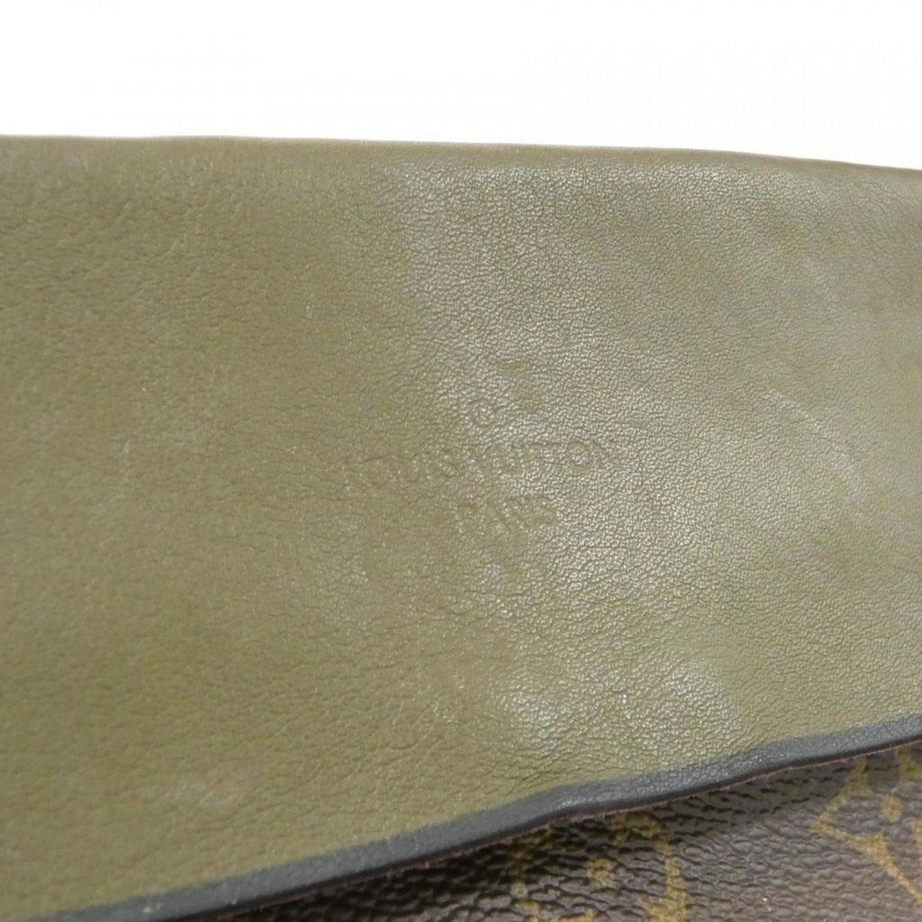 Louis Vuitton Brown Khaki Coated Canvas Shoulder Bag (Pre-Owned)