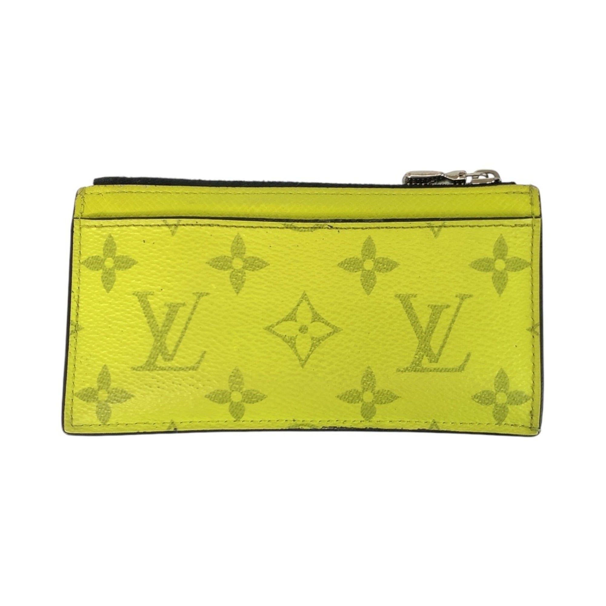 Louis Vuitton Taigarama Jaune Yellow Pvc Coin Purse/Coin Case (Pre-Owned)