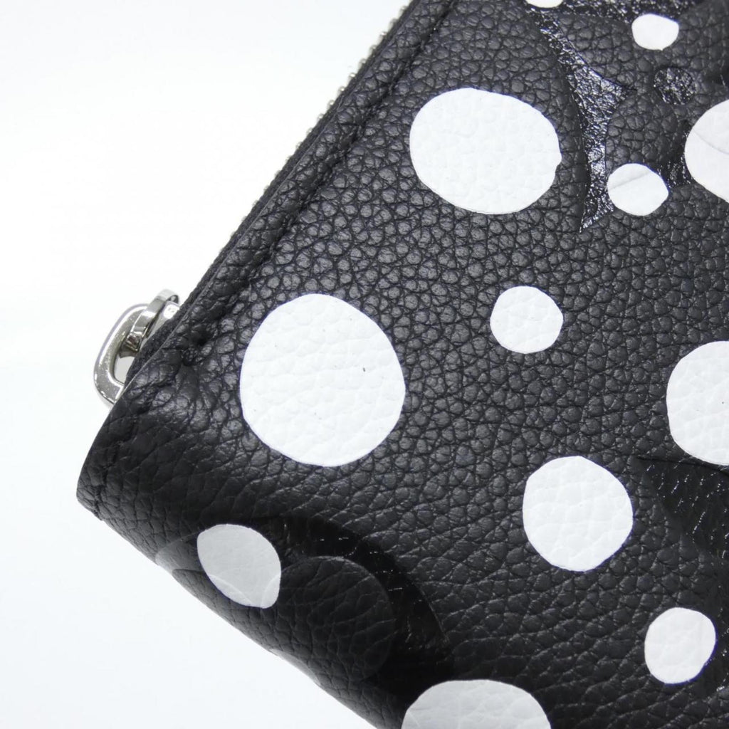 Louis Vuitton Black Leather Long Wallet (Bi-Fold) (Pre-Owned)