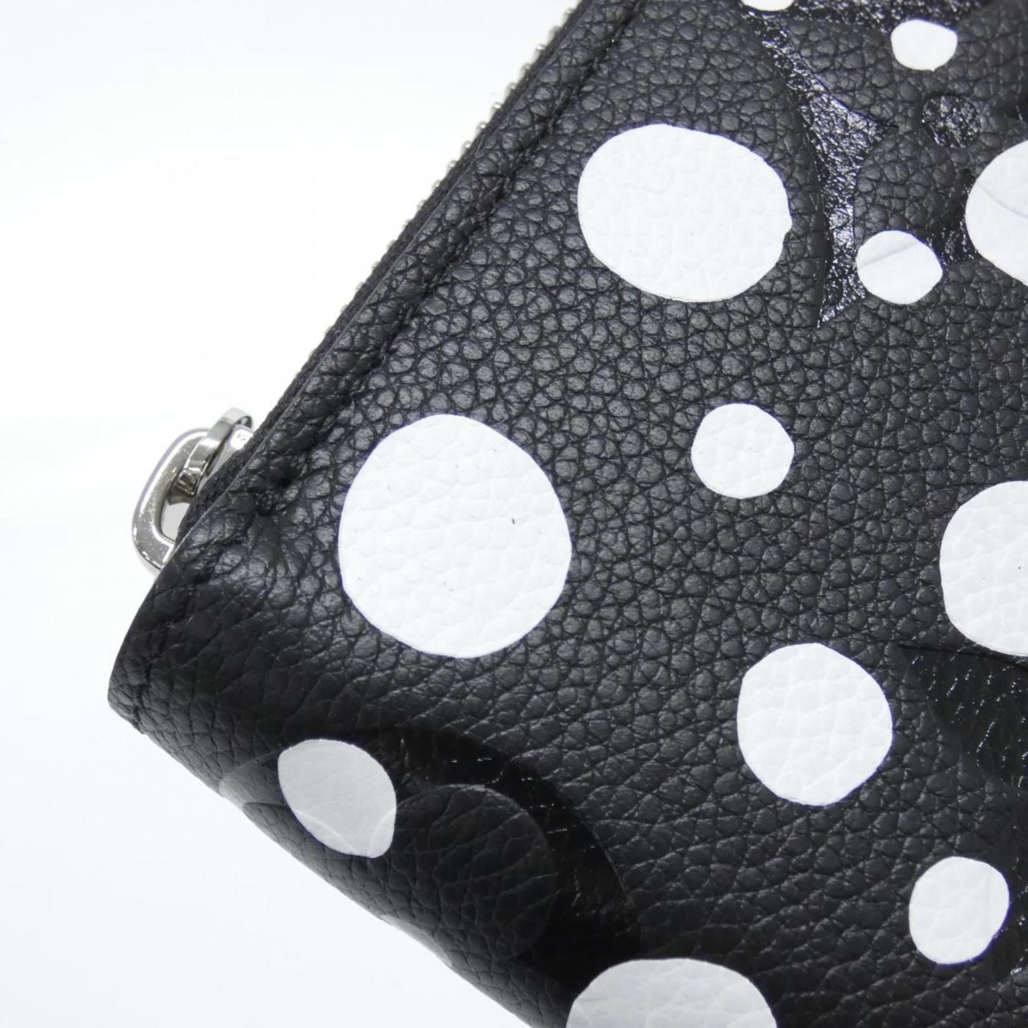 Louis Vuitton Black Leather Long Wallet (Bi-Fold) (Pre-Owned)