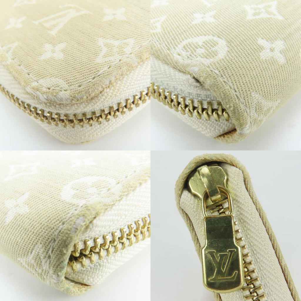 Louis Vuitton Monogram Mini Lin Beige Dune Monogram Mini Lin Long Wallet (Bi-Fold) (Pre-Owned)