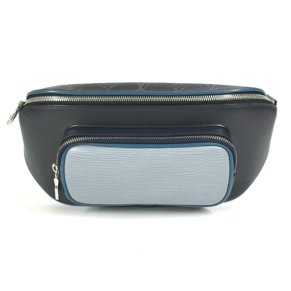 Louis Vuitton Blue Monogram Eclipse Navy Monogram Eclipse Epi Leather Fanny Pack Shoulder Bag (Pre-Owned)