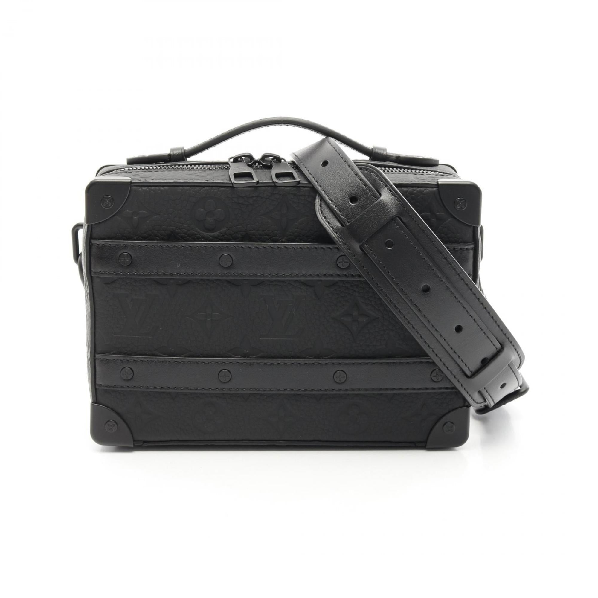 Louis Vuitton Black Leather Shoulder Bag (Pre-Owned)