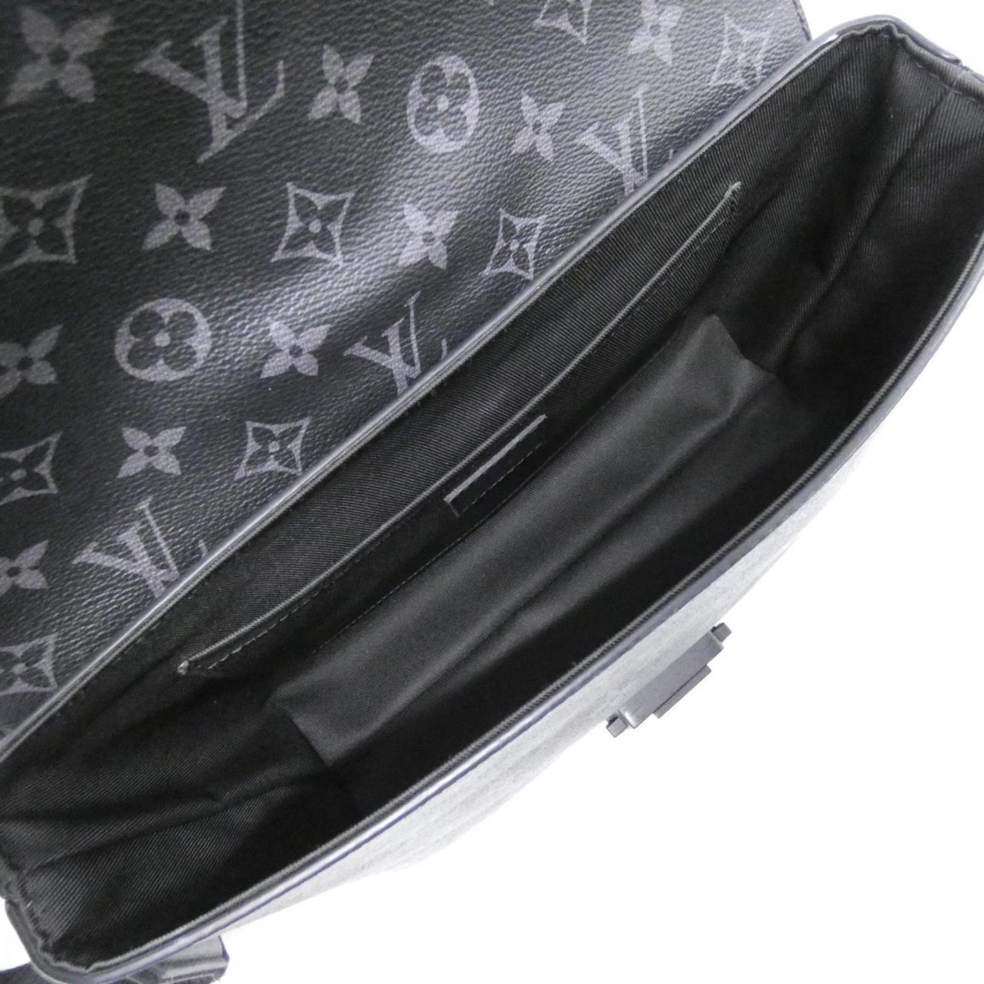 Louis Vuitton Black Coated Canvas Shoulder Bag (Pre-Owned)