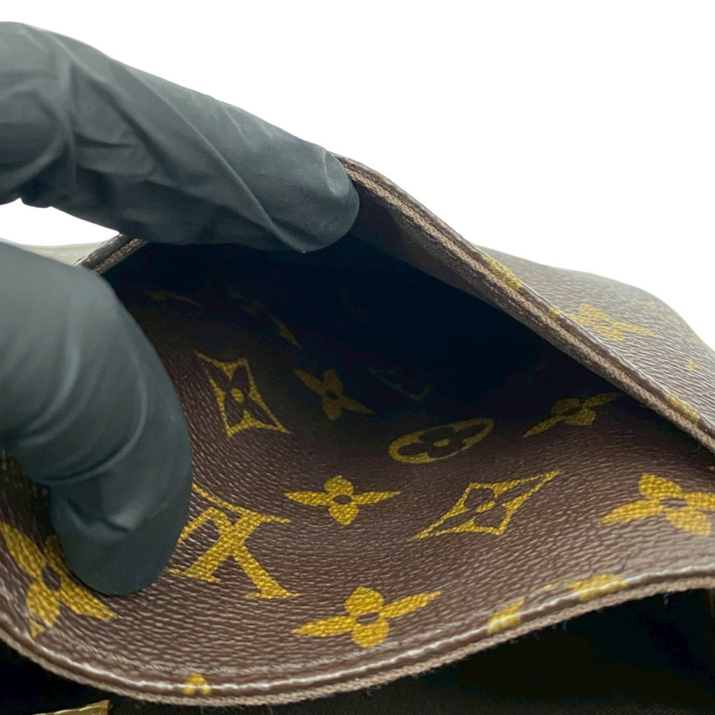 Louis Vuitton Brown Leather Pvc Pochette Shoulder Bag (Pre-Owned)