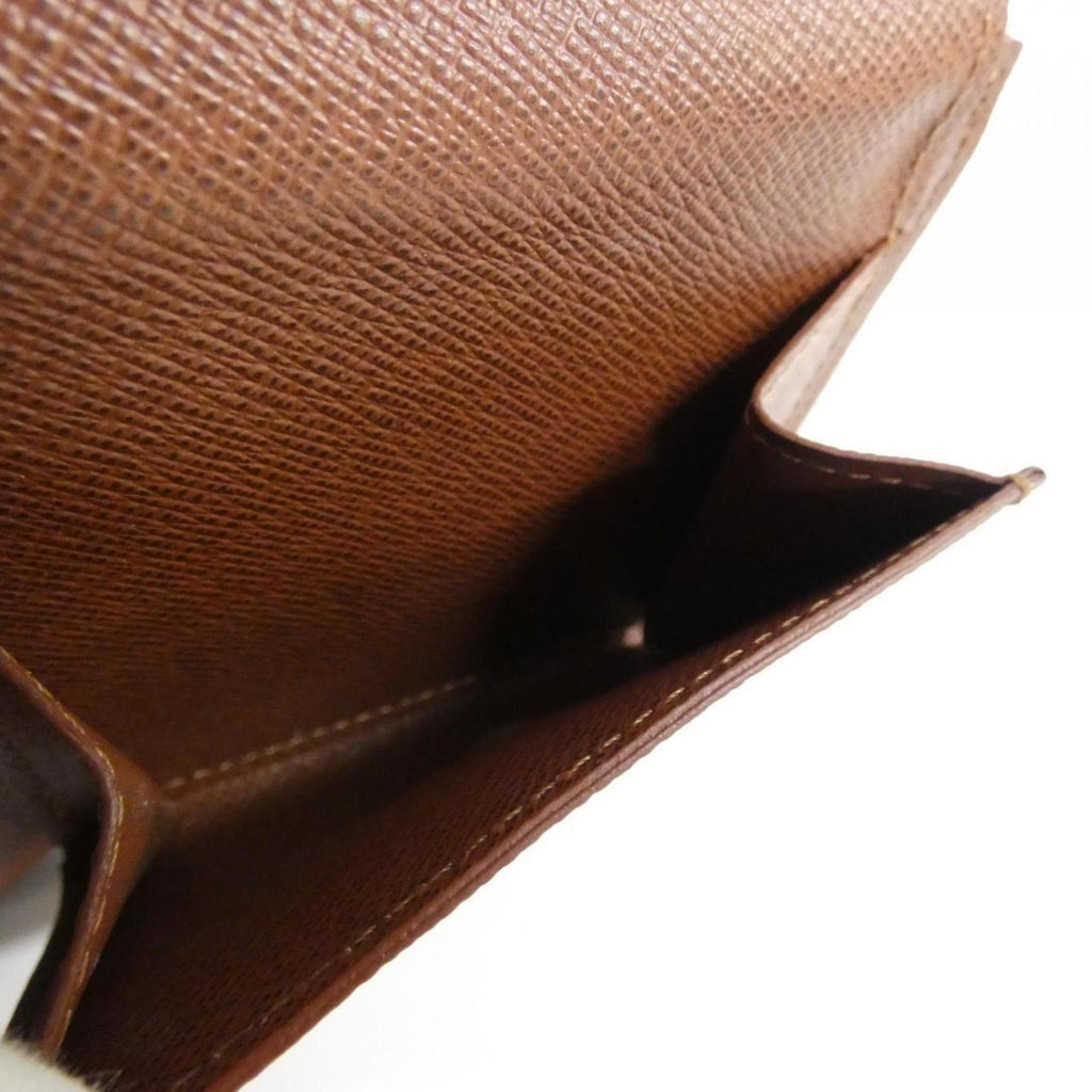 Louis Vuitton Marron Coated Canvas Wallet (Bi-Fold) (Pre-Owned)