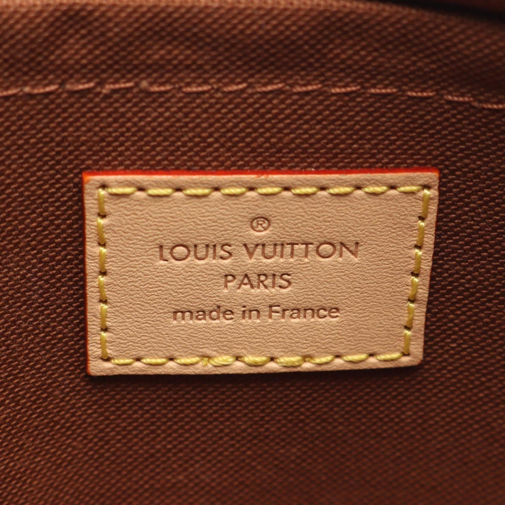 Louis Vuitton Monogram Brown Khaki Coated Canvas Leather Shoulder Bag (Pre-Owned)